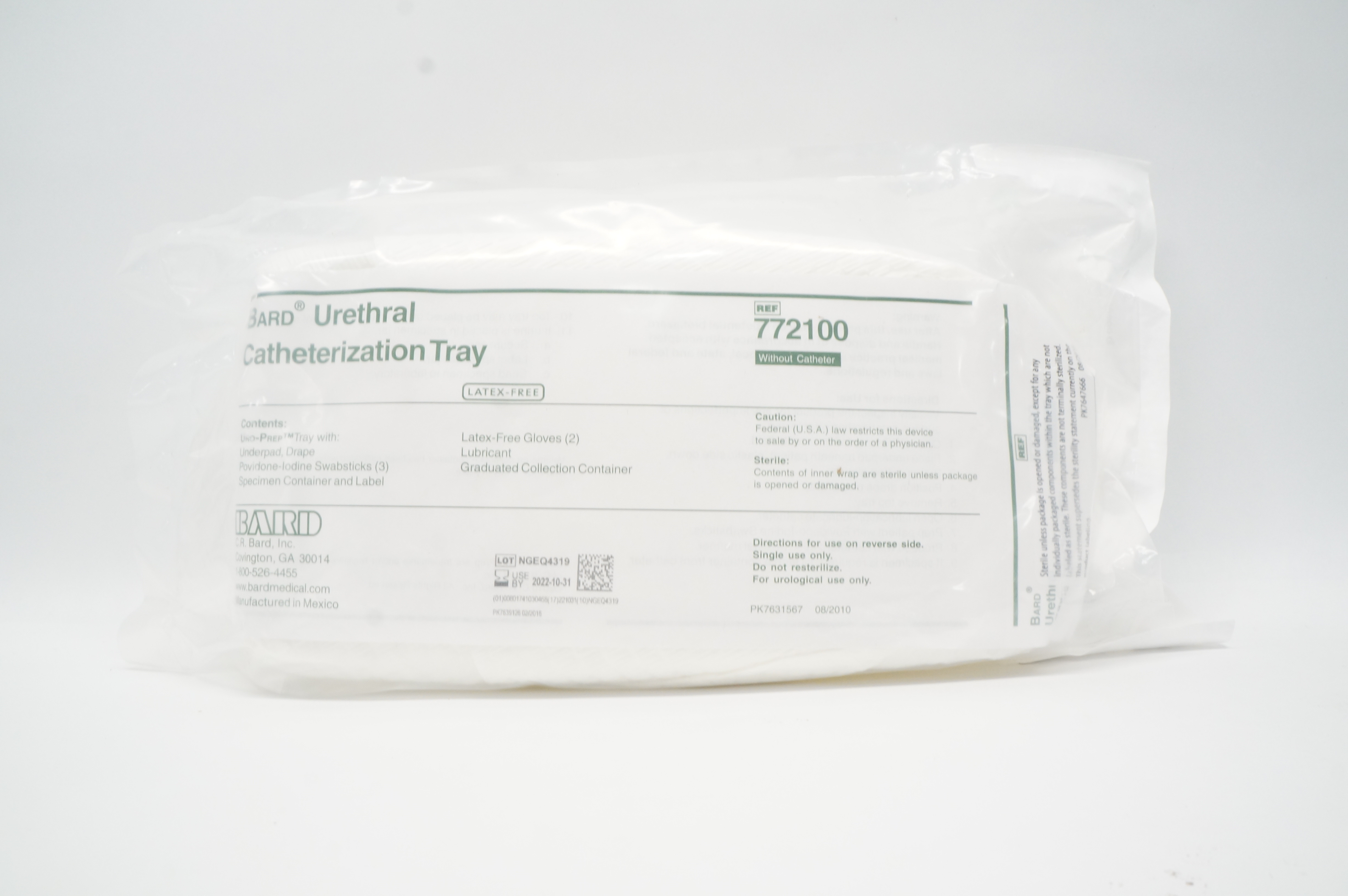 Bard 772100 Urethral Catheterization Tray