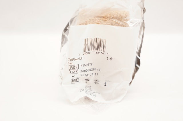 Coflex 5150TN Flexible Cohesive Bandage 1.5inch x 5yds, 1.5inch x 2.2yds.
