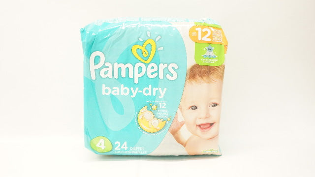 P&G Pampers Baby-Dry, Size 4 - Pack of 24