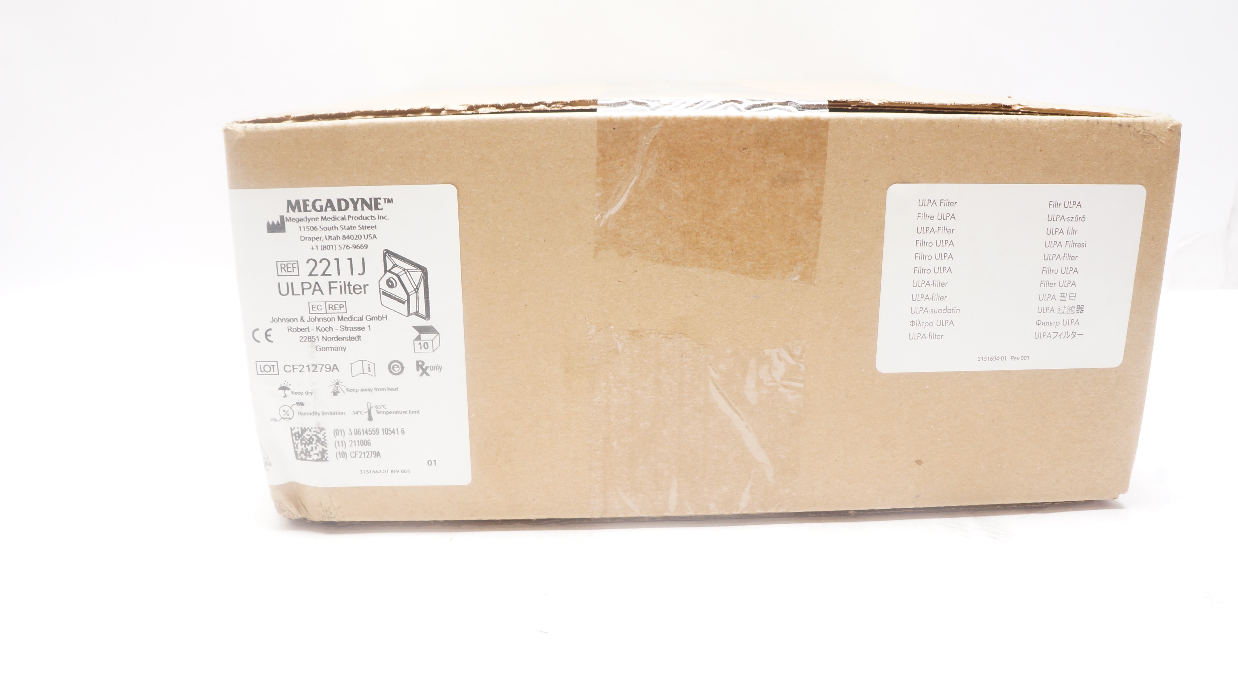 Megadyne 2211J ULPA Filter - Box of 10