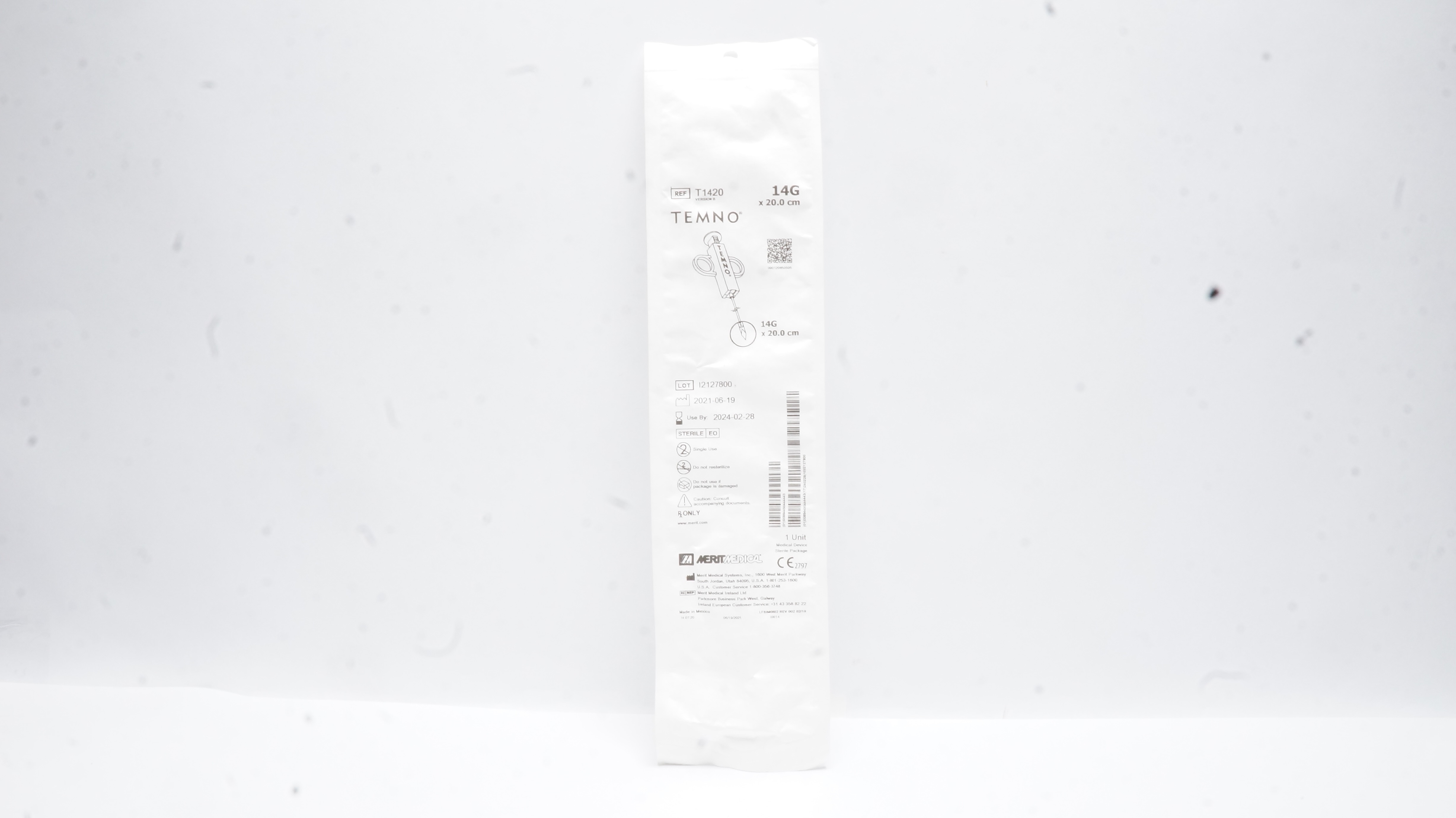 Merit Medical T1420 Temno Soft Tissue Biopsy Device 14G x 20.0cm (x)