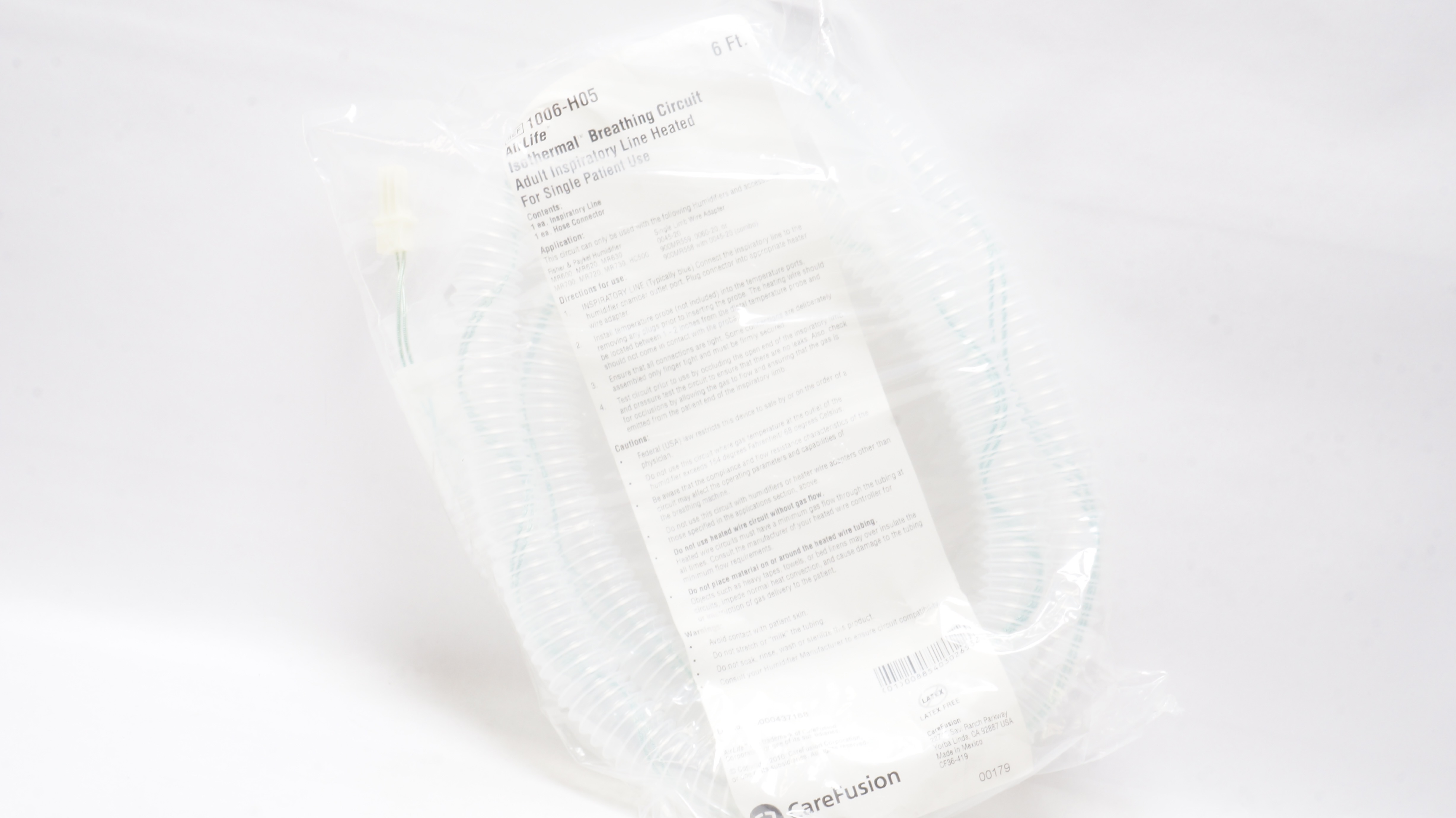 Carefusion 1006-H05 Airlife Isothermal Breathing Circuit