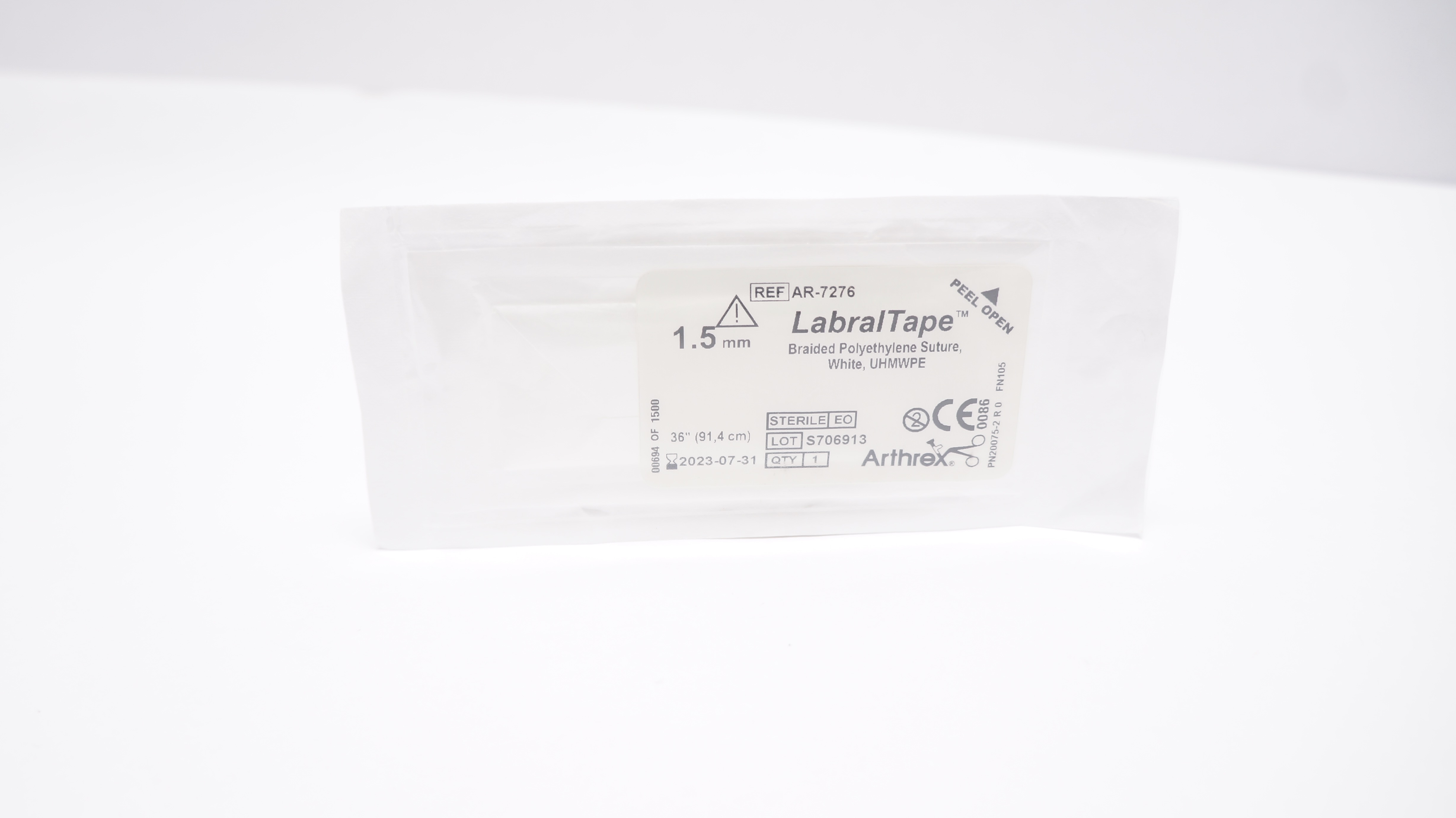 Arthrex AR-7276 LabralTape  Braided Polyethylene Stre. 1.5mm,  36inch (x)