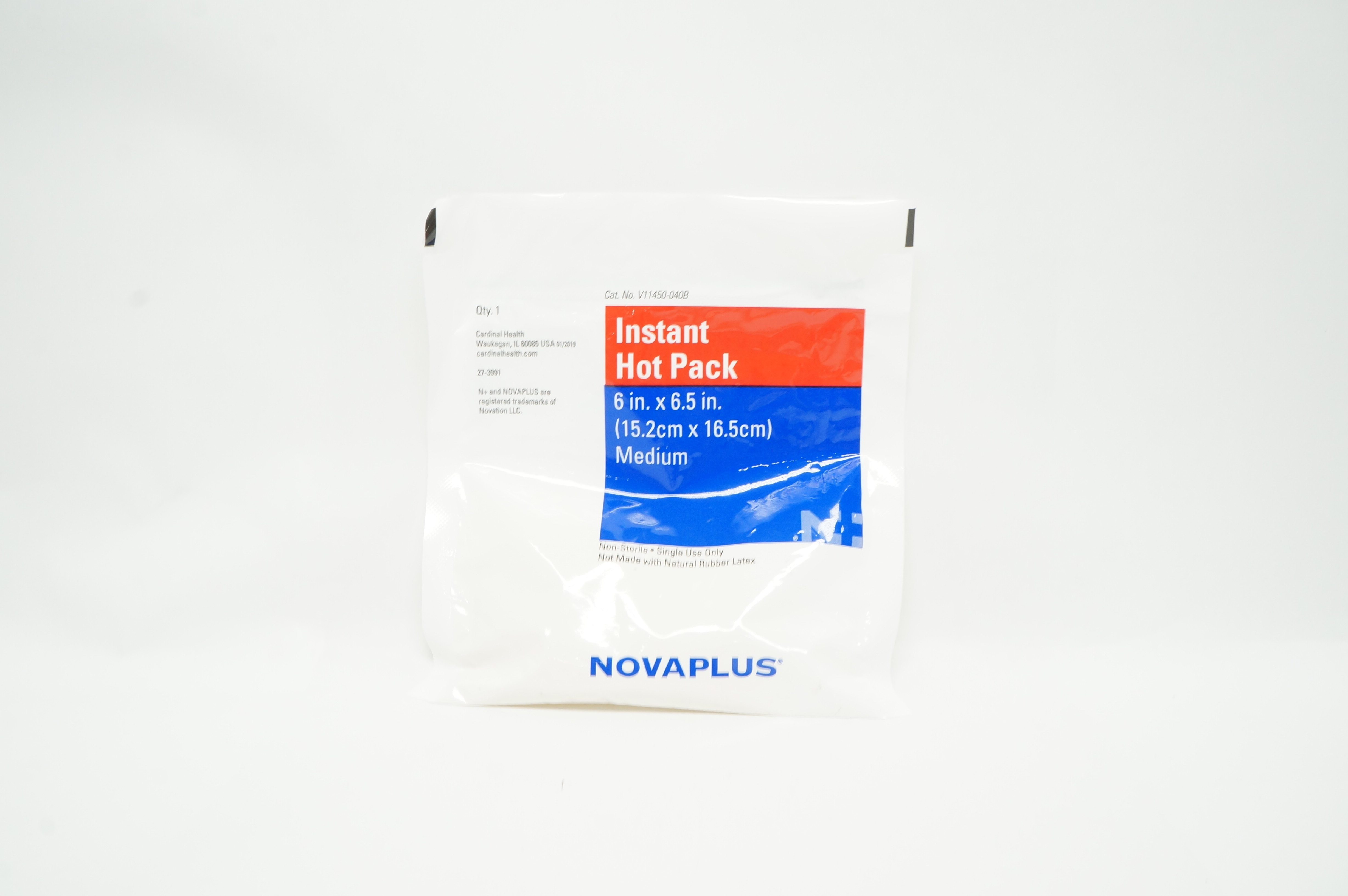 Cardinal Health V11450-040B Novaplus Instant Hot Pack, Medium 6 inch x 6.5 inch