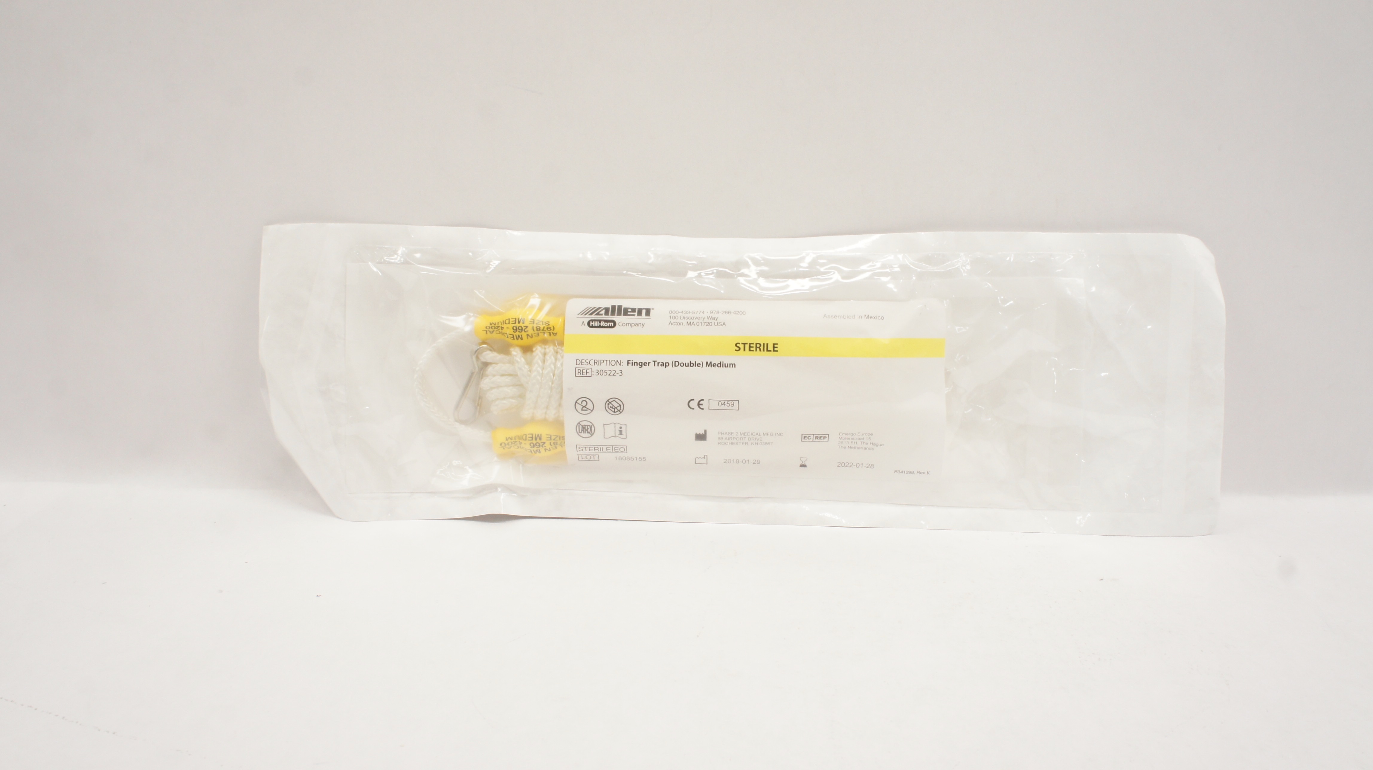 Allen 30522-3 Hill-Rom Finger Trap Double Medium (x)