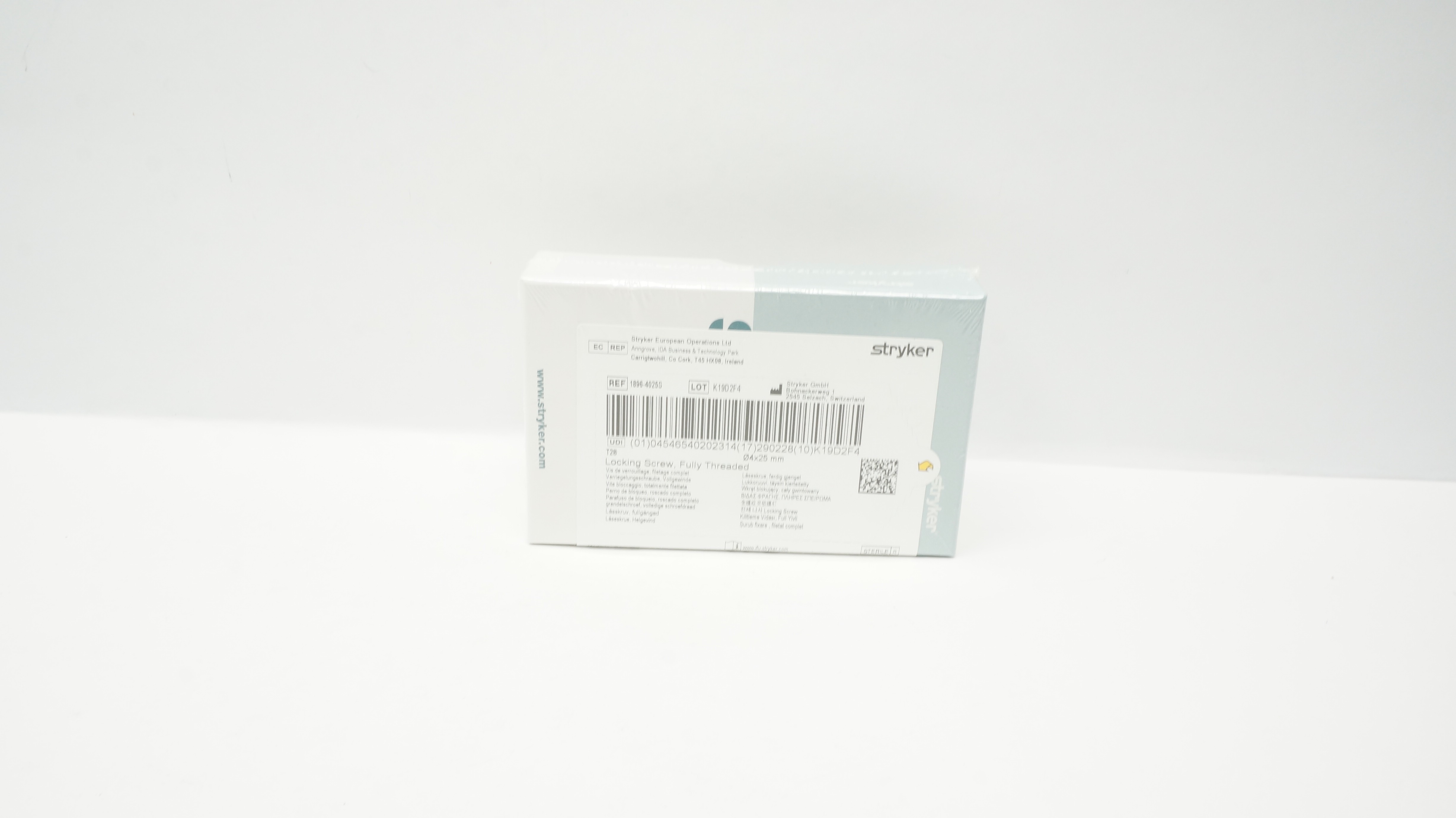 Stryker 1896-4025S Locking Screw,Fully Threaded 4 x 25mm