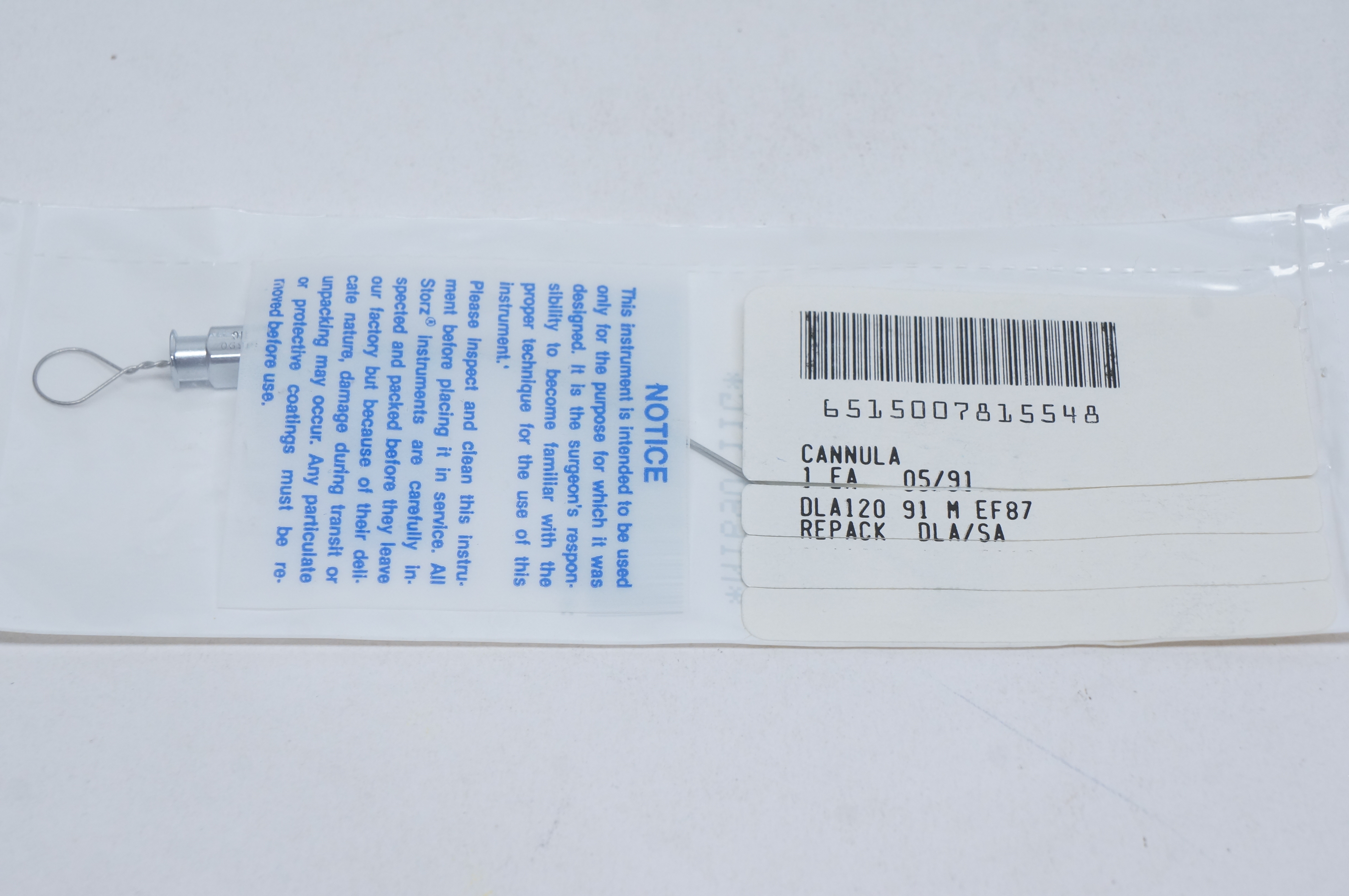 Storz N1690 Suction Tube Rosen 20G