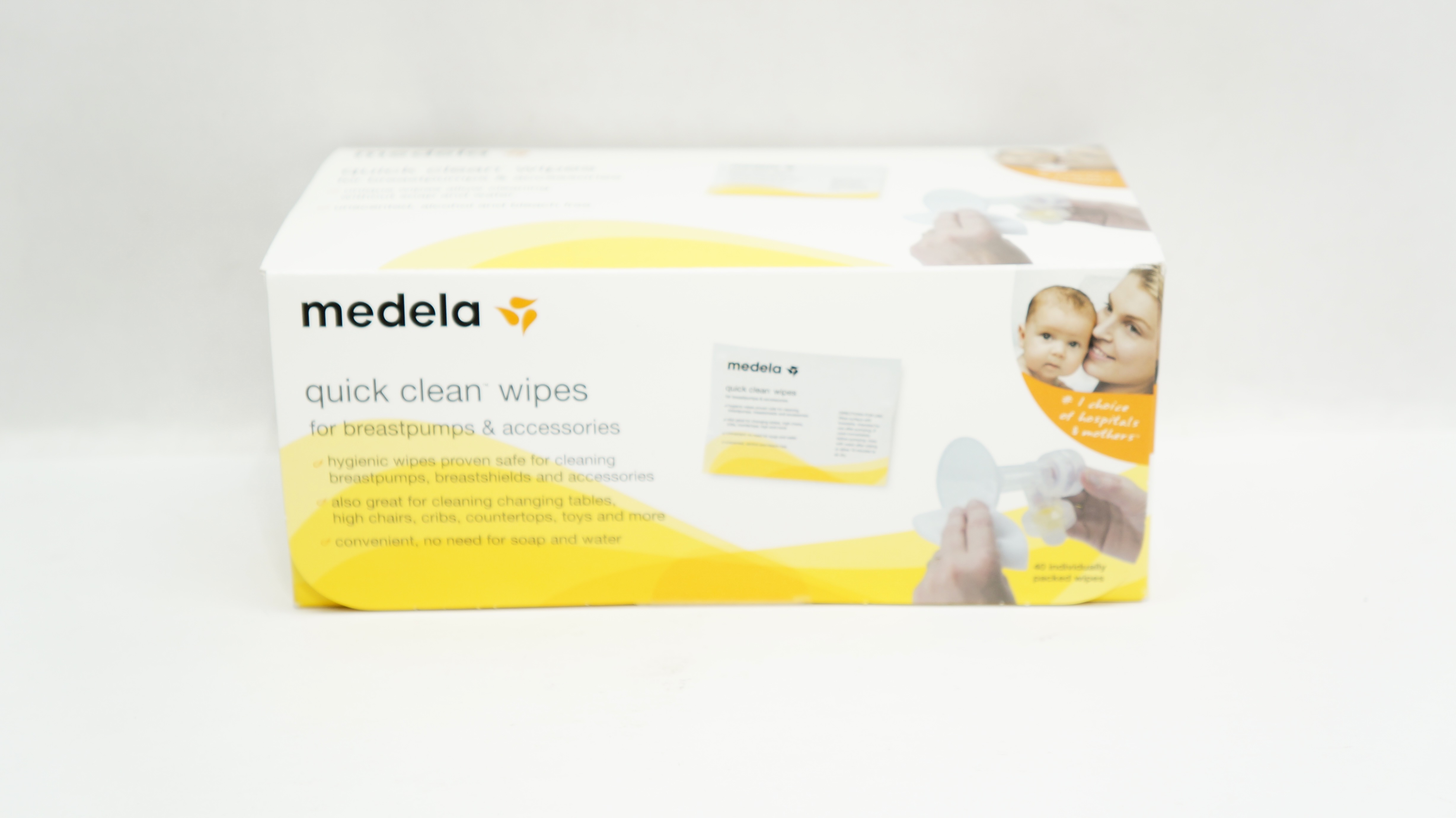 Medela 87059 Quick Clean Wipes - Box of 40