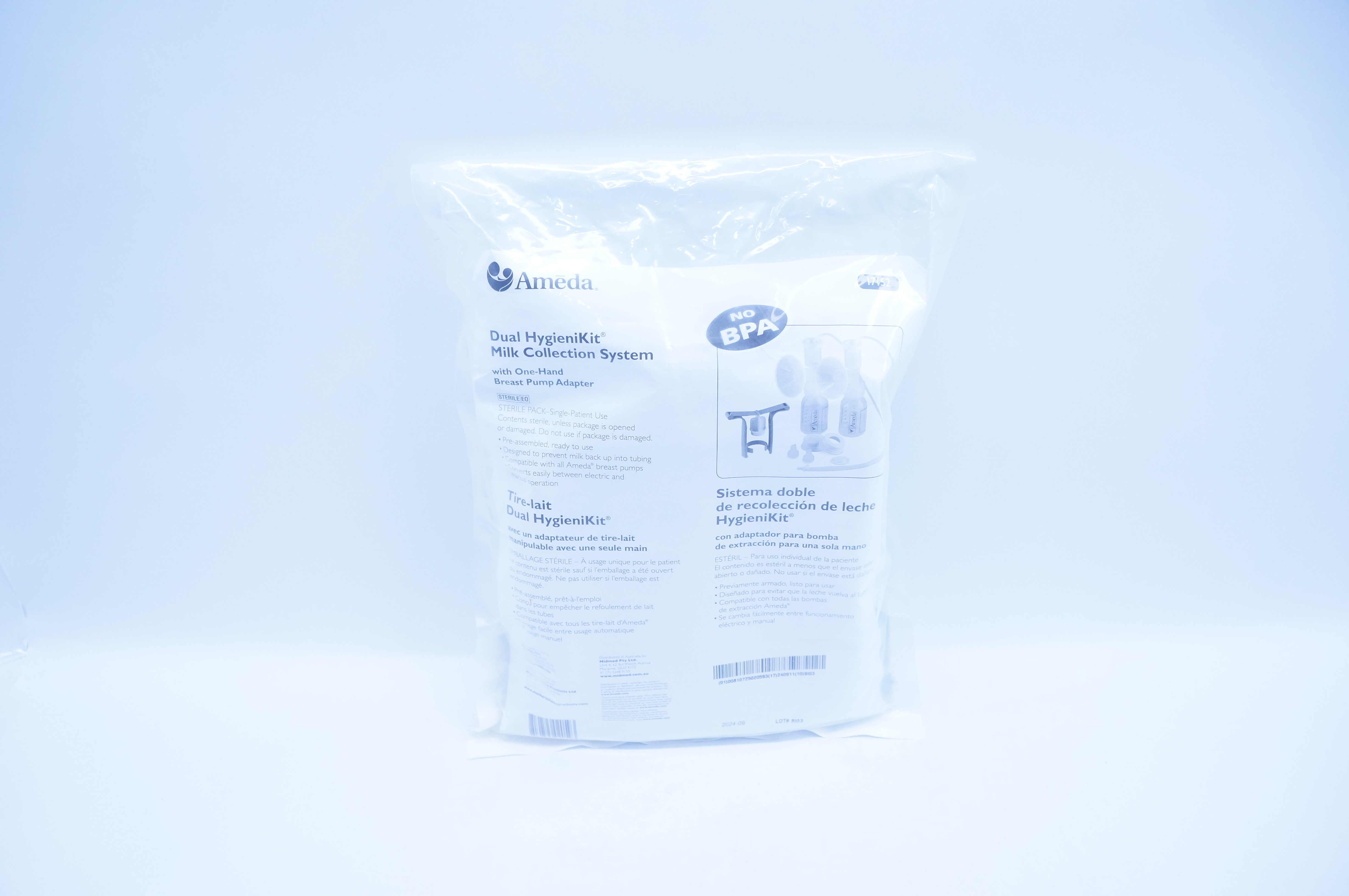 Ameda 17152 Dual HygieniKit Milk Collection System