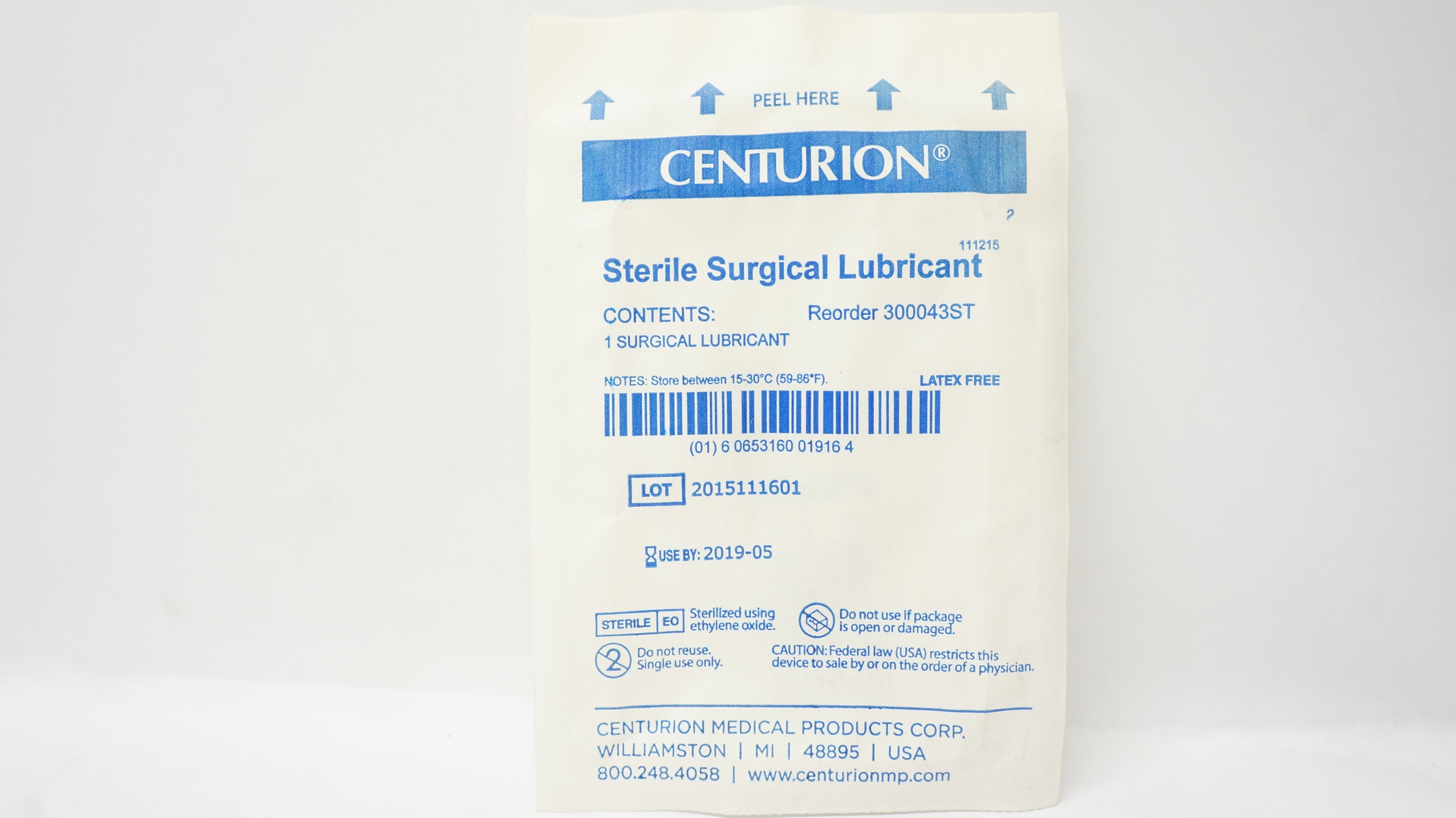 Centurion 300043ST Sterile Surgical Lubricant (x)