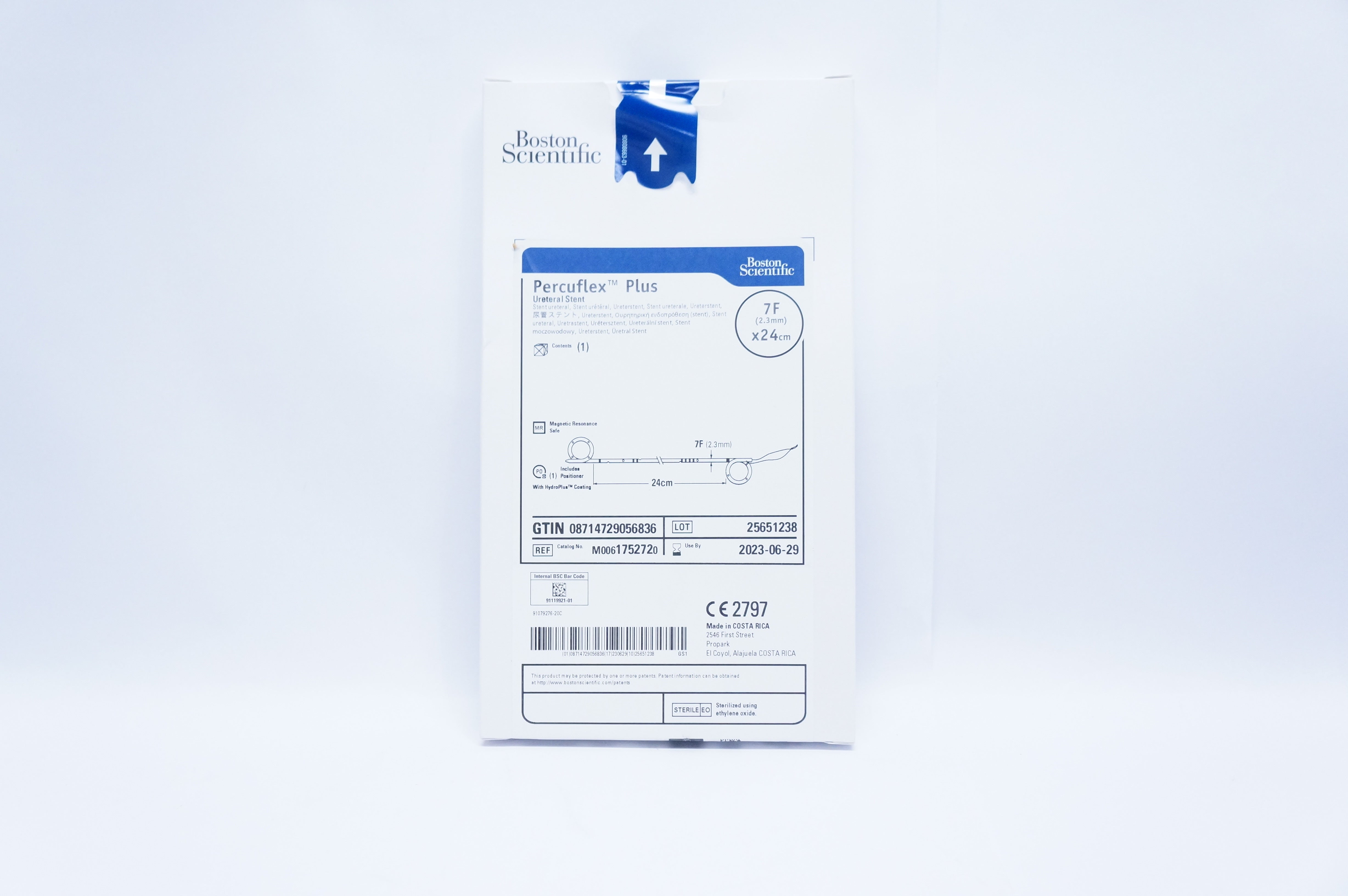 Boston Scientific175272 Percuflex Plus Ureteral Stnt 7F x 24cm