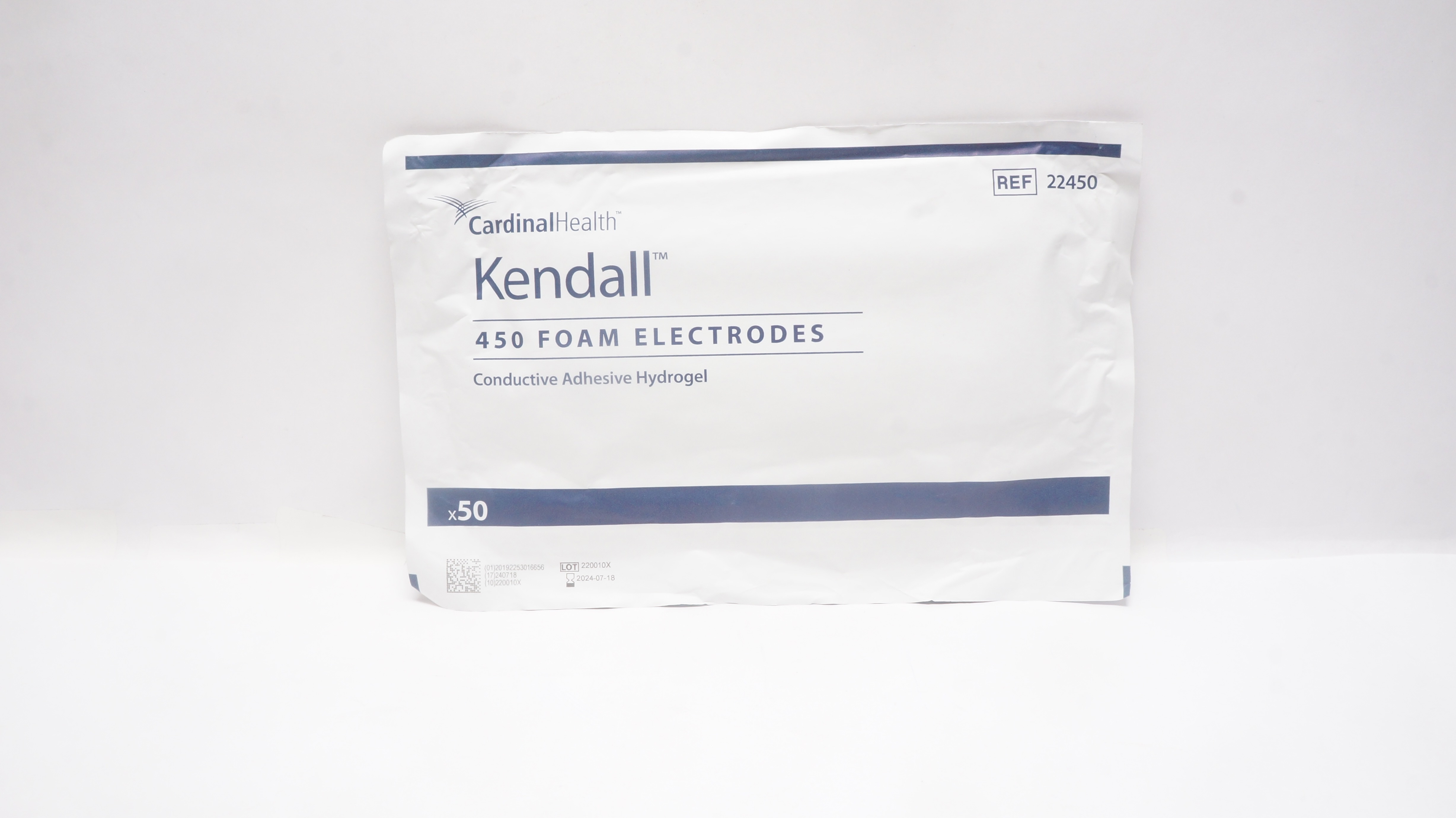 Cardinal Health 22450 Kendall 450 Foam Electrodes - Pack of 50