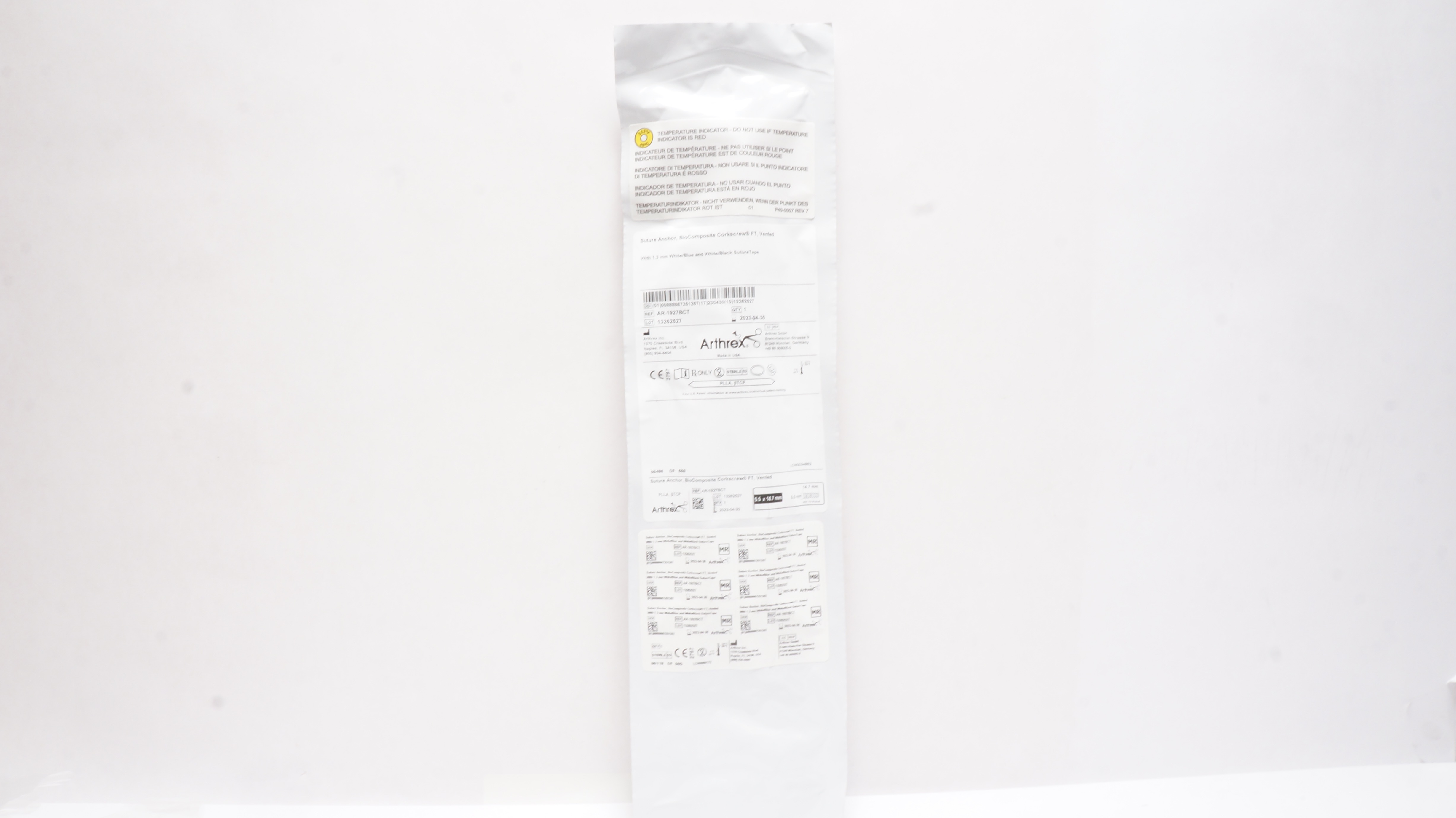 Arthrex AR-1927BCT Suture Anchor Corkscrew FT 5.5inch x 14.7mm (x)