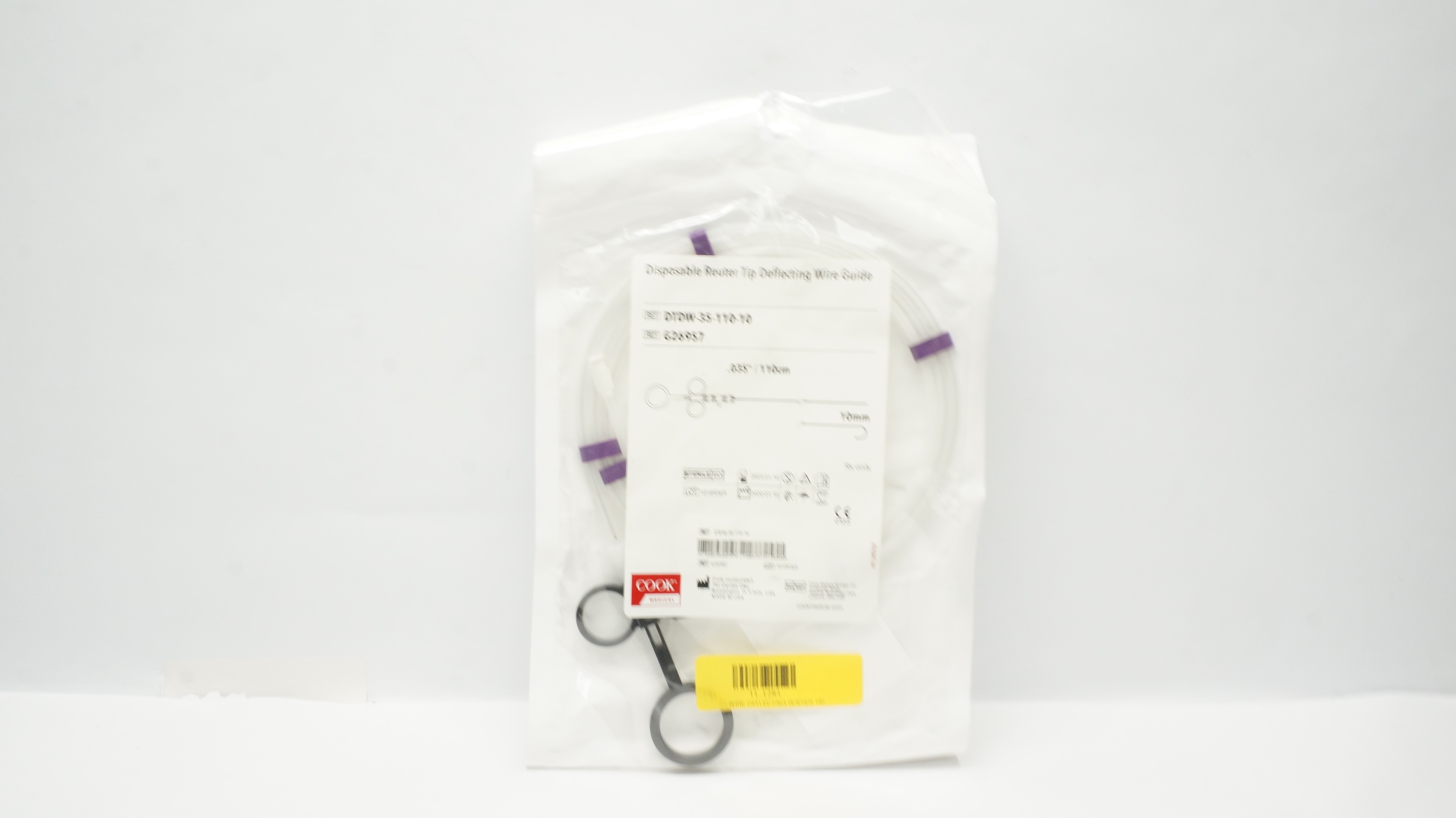 Cook Medical G26957 Disposable Reuter Tip Deflecting Wire Guide .035inchx10mm(x)