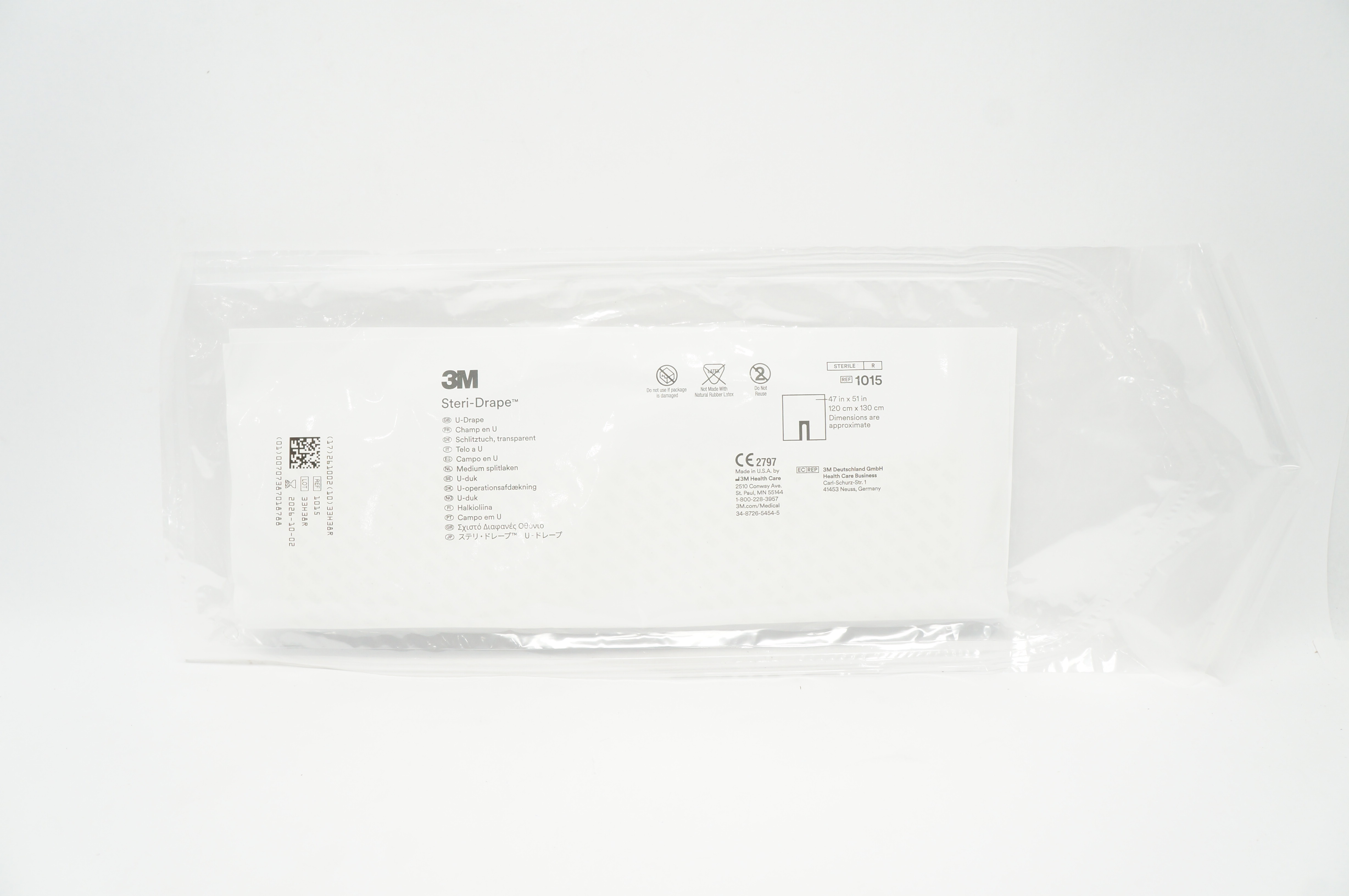 3M 1015 Steri-Drape U-Drape 47 inch x 51 inch