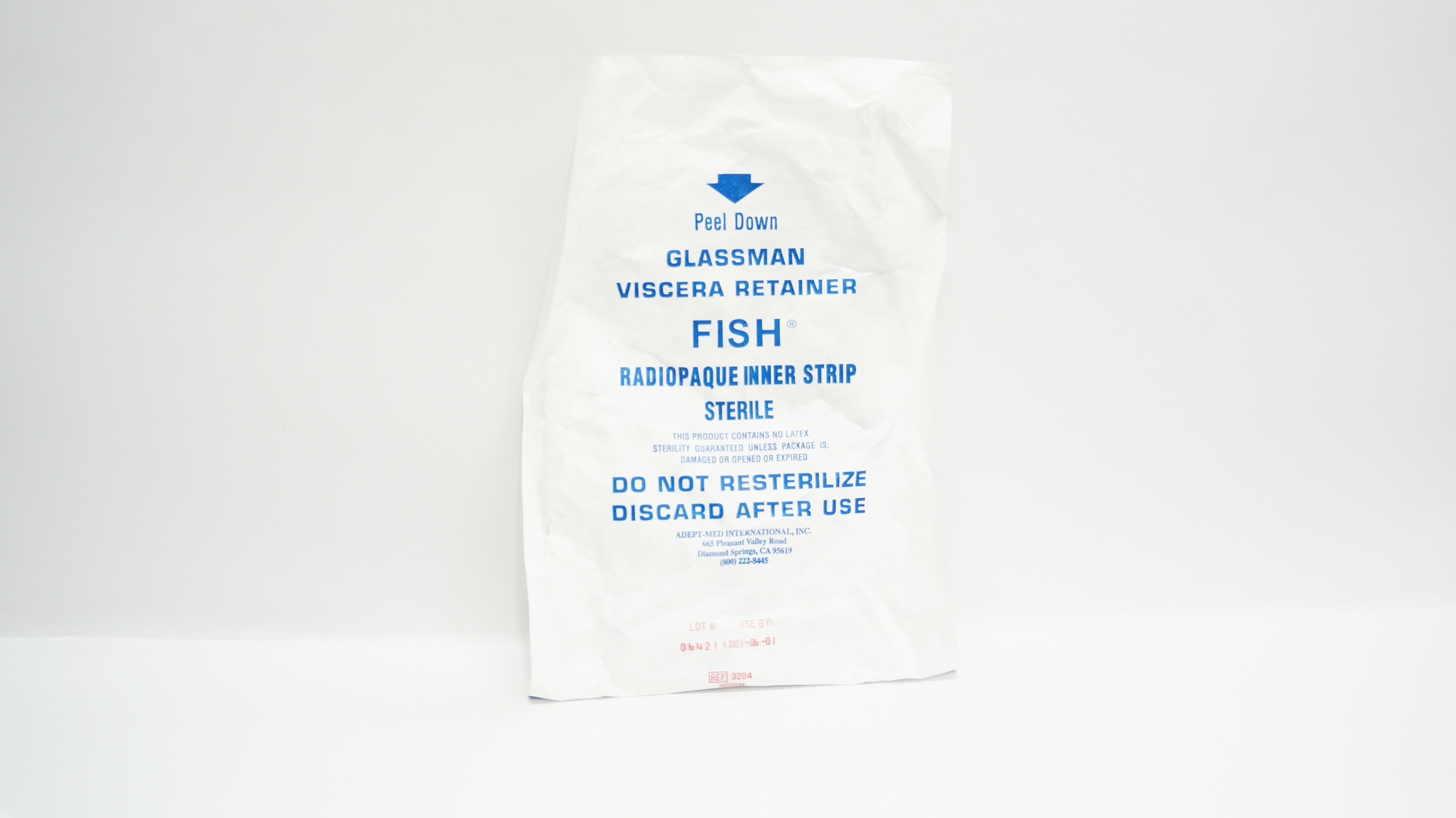 Adept-Med 3204 Glassman Viscera Retainer FISH Inner Strip, Medium (x)