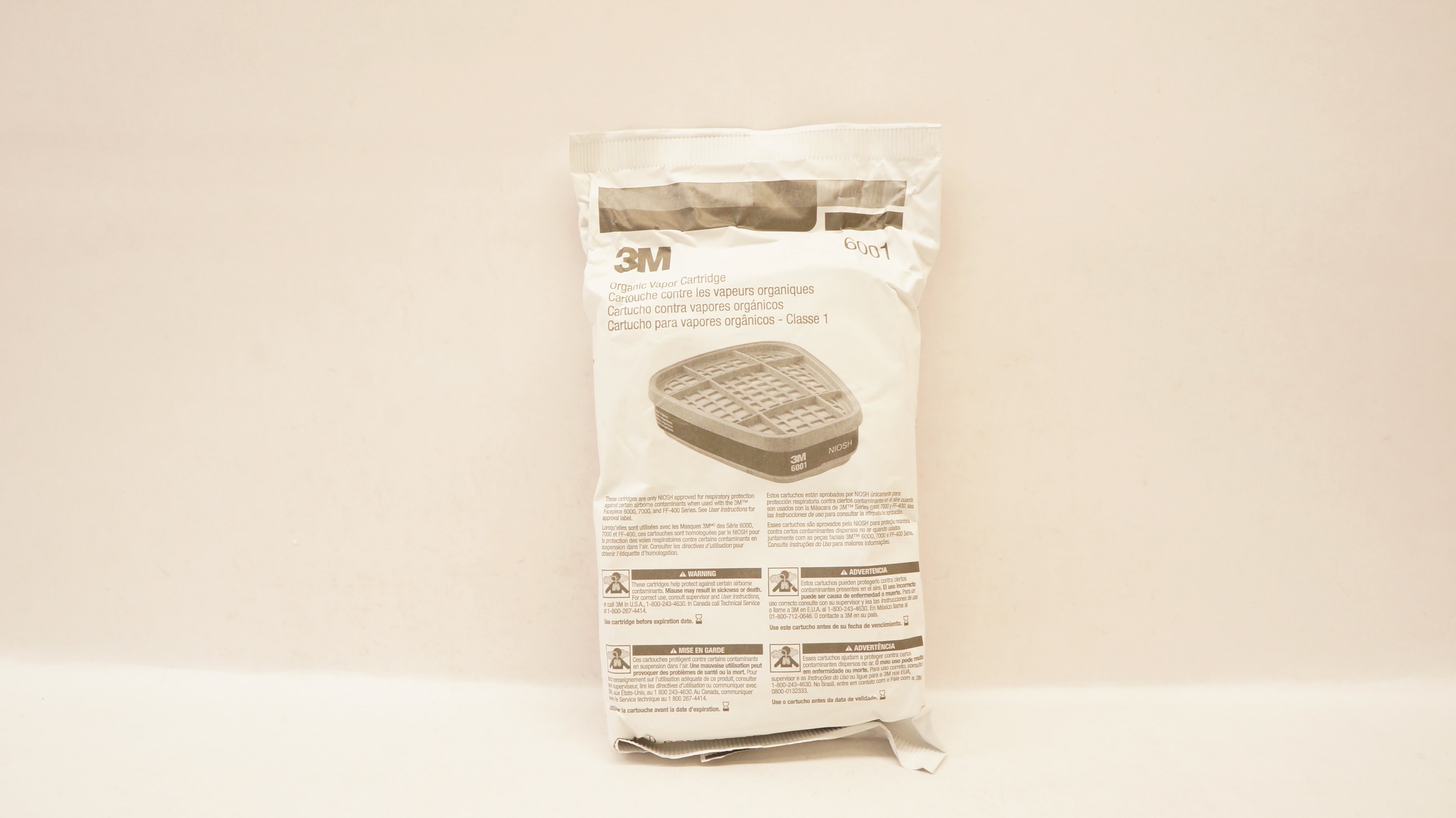 3M 6001 Niosh Organic Vapir Cartridge