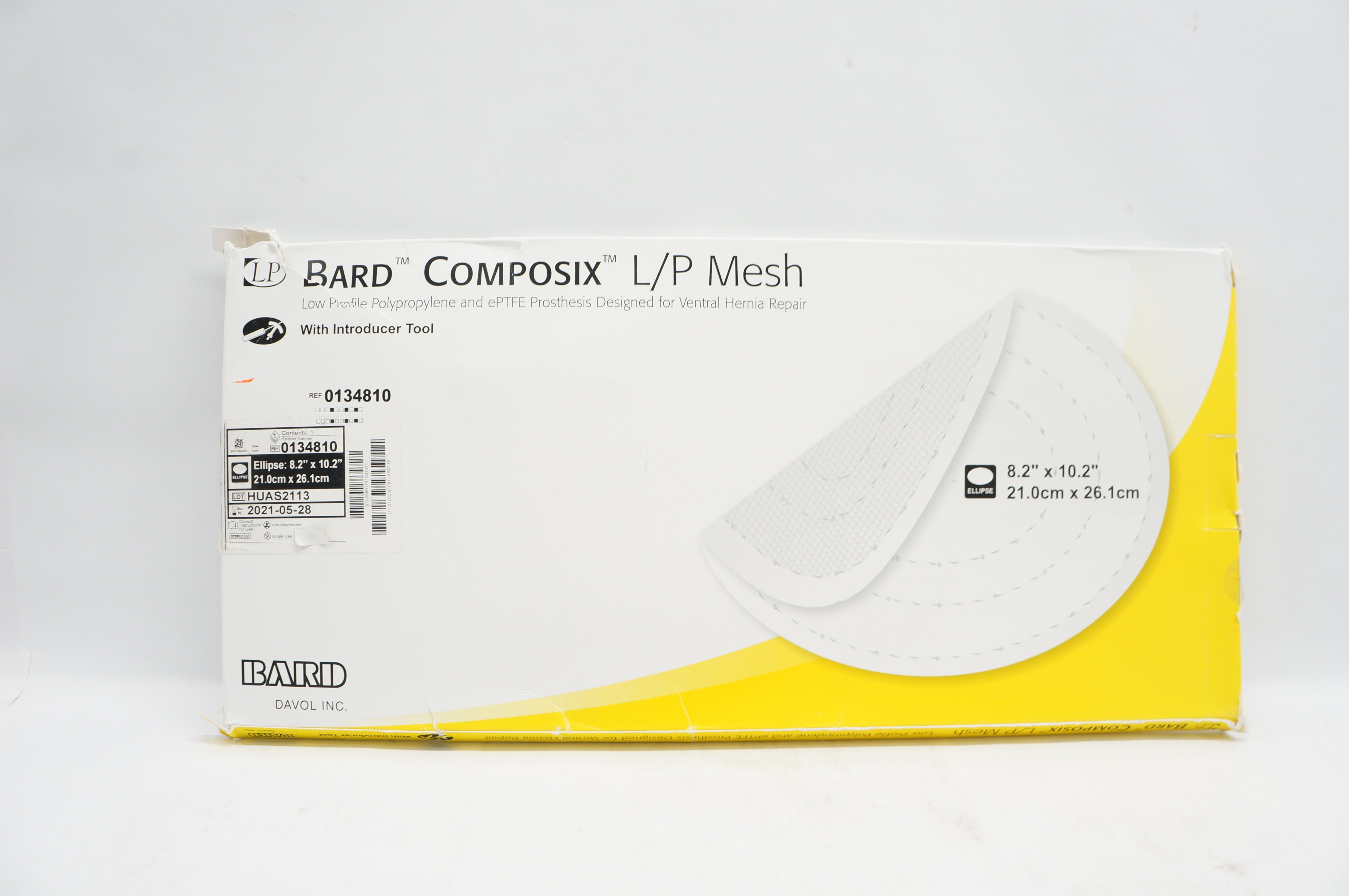 Bard 0134810 Davol Composix L/P Mesh 8.2 inch x 10.2inch (x)
