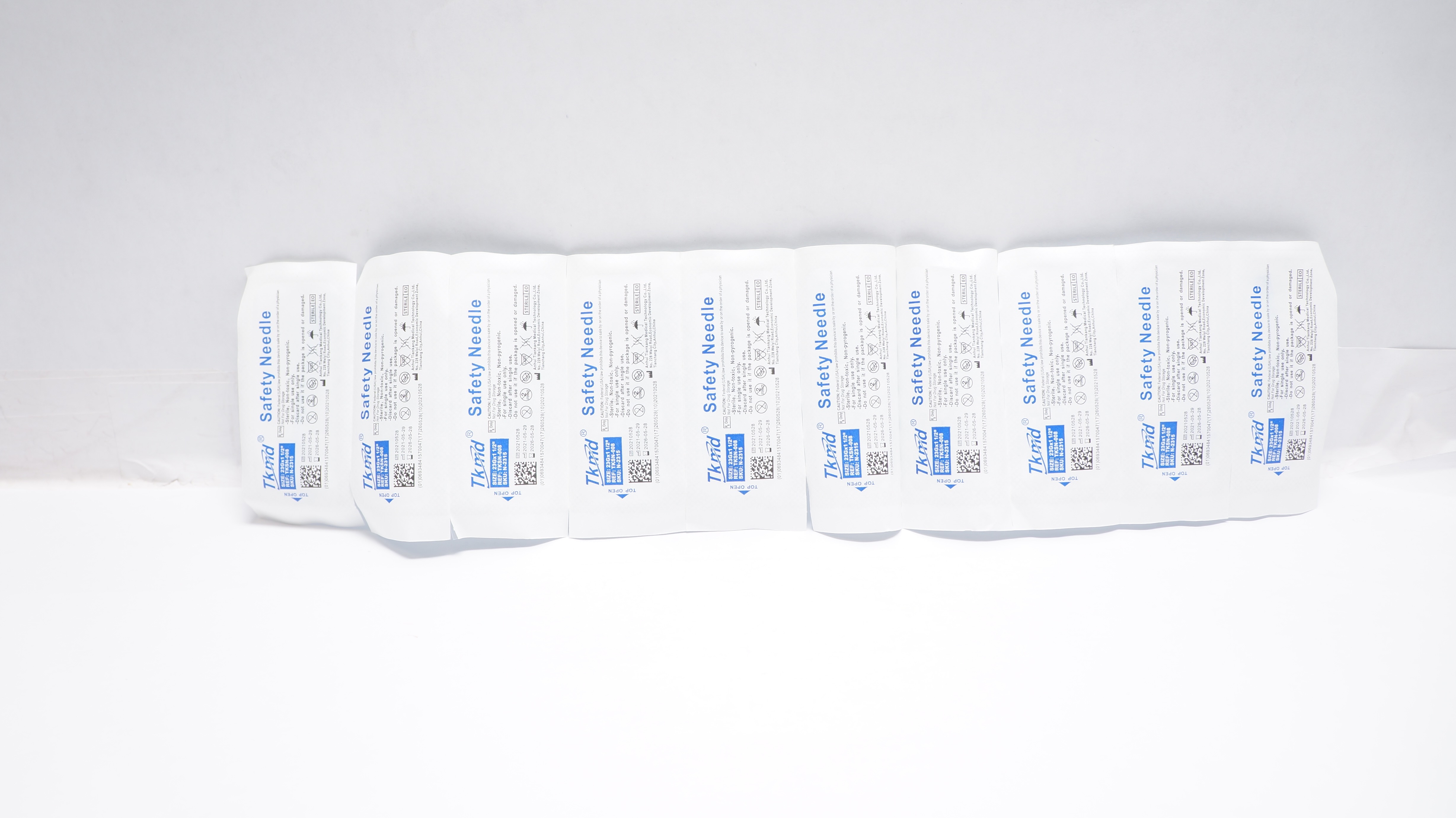 Anhui Tiankang Medical TKSN-008 Tkmd Safety Ndle 23G x 1-1/2inch - Lot of 10