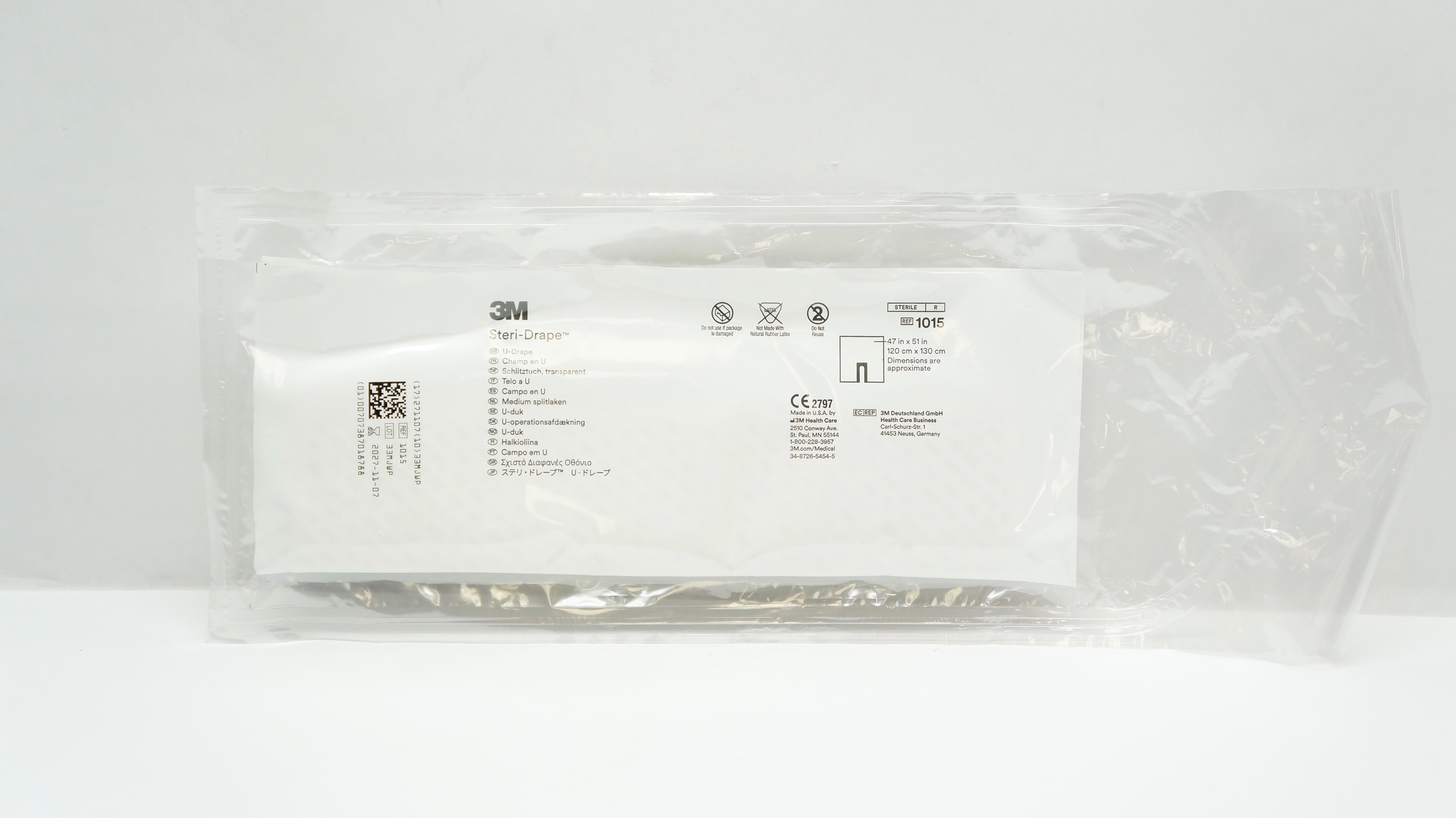 3M 1015 Steri-Drape U-Drape 47inch x 51inch (Approx.)