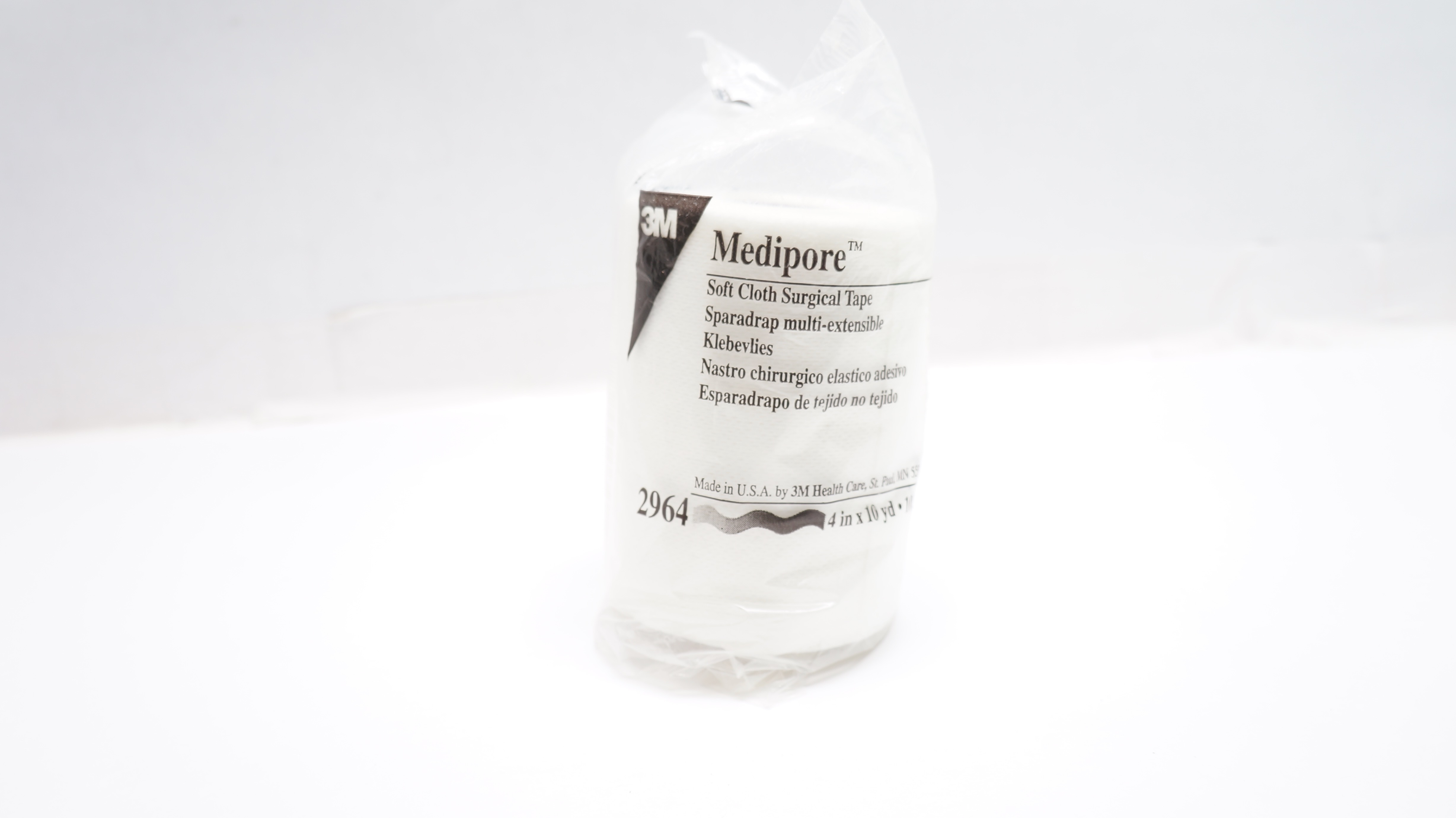 3M 2964 Medipore Soft Cloth Surgical Tape 4inch x 10yd