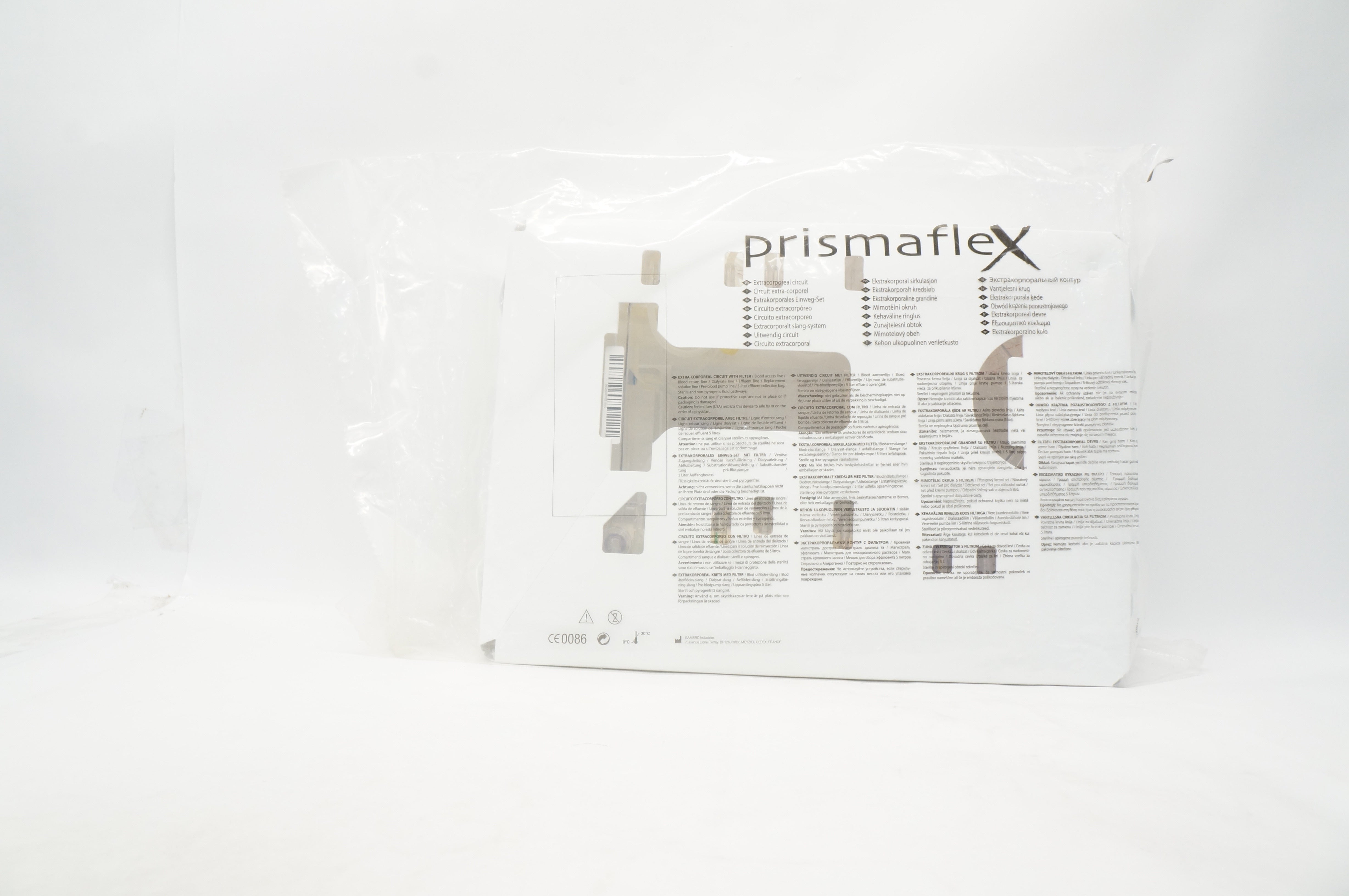 Gambro Industries 106697 Prismaflex M100 Set Extra Corporeal Circuit