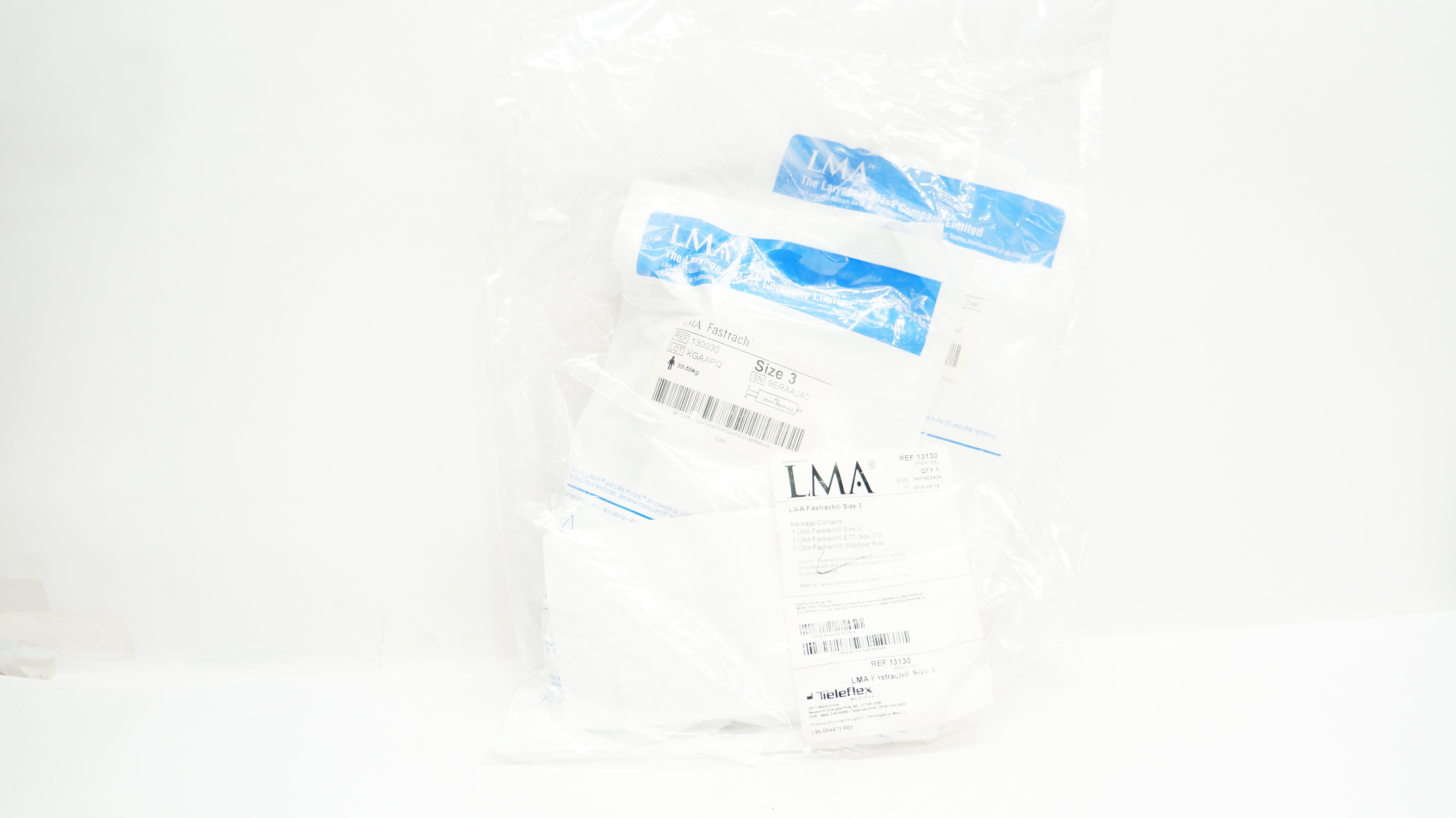 Teleflex 130030 LMA Fastrach Children 30-50 kg, Air 20ml/ 60 cm H2O, Size 3