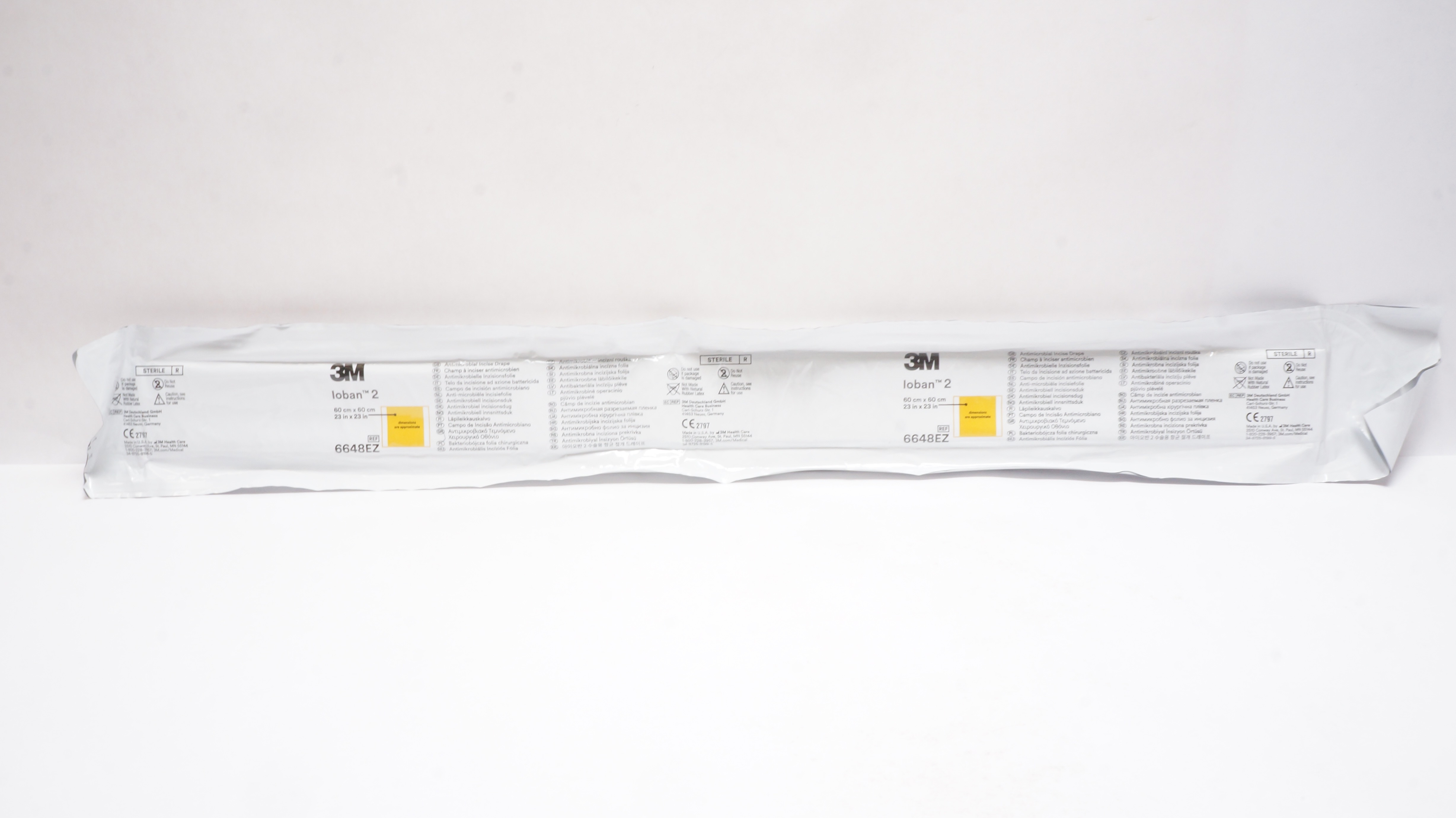 3M 6648EZ Loban 2 Antimicrobial Incise Drape 23inch x 23inch Approx. (x)