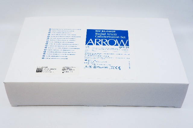 Arrow Int RA-04020 Radial Artery Catheterization Set 20Ga. x 1-3/4in~ Pack of 25
