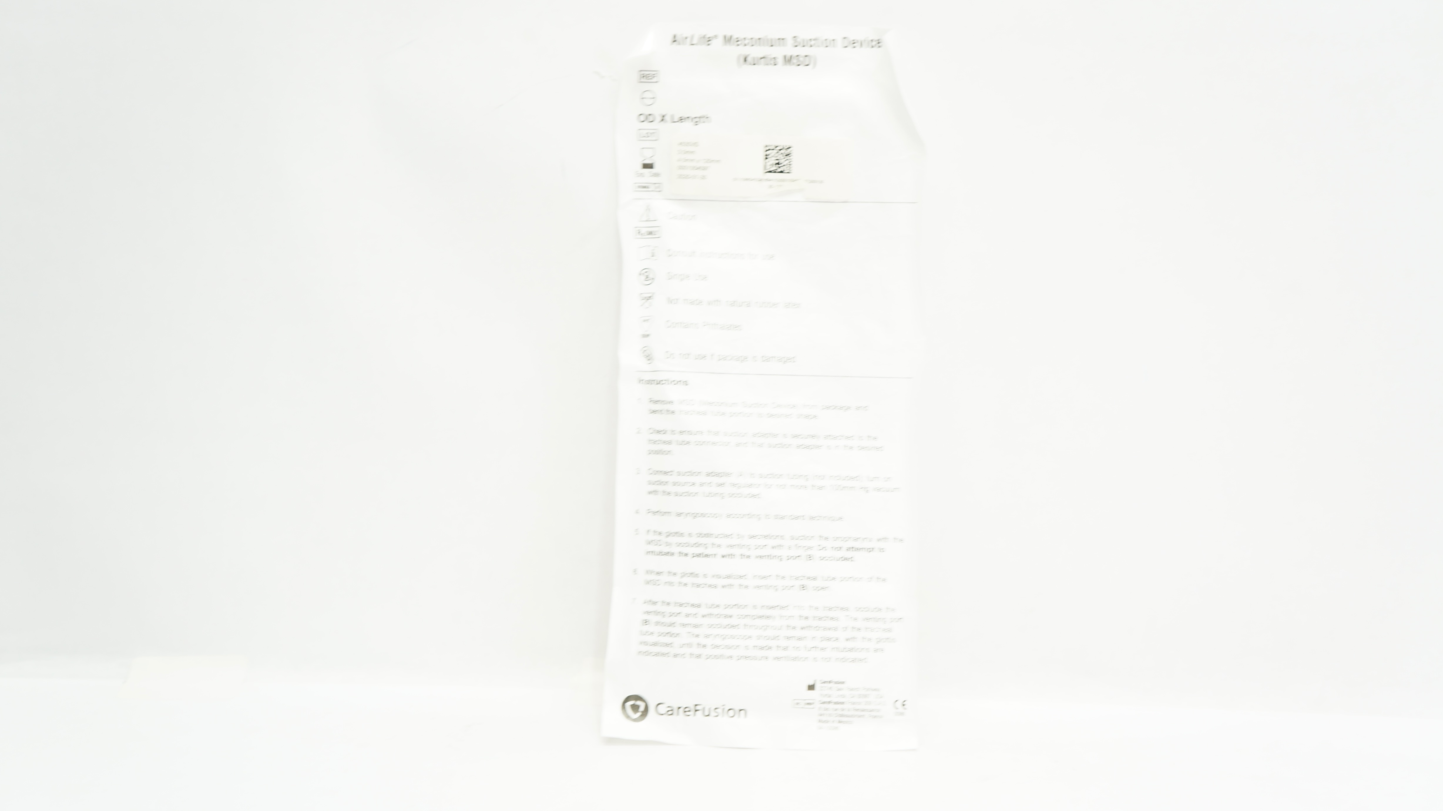 CareFusion 4530VS AirLife Meconium Suction Device 3.0 x 4.5mm O.D. x 120mm (x)