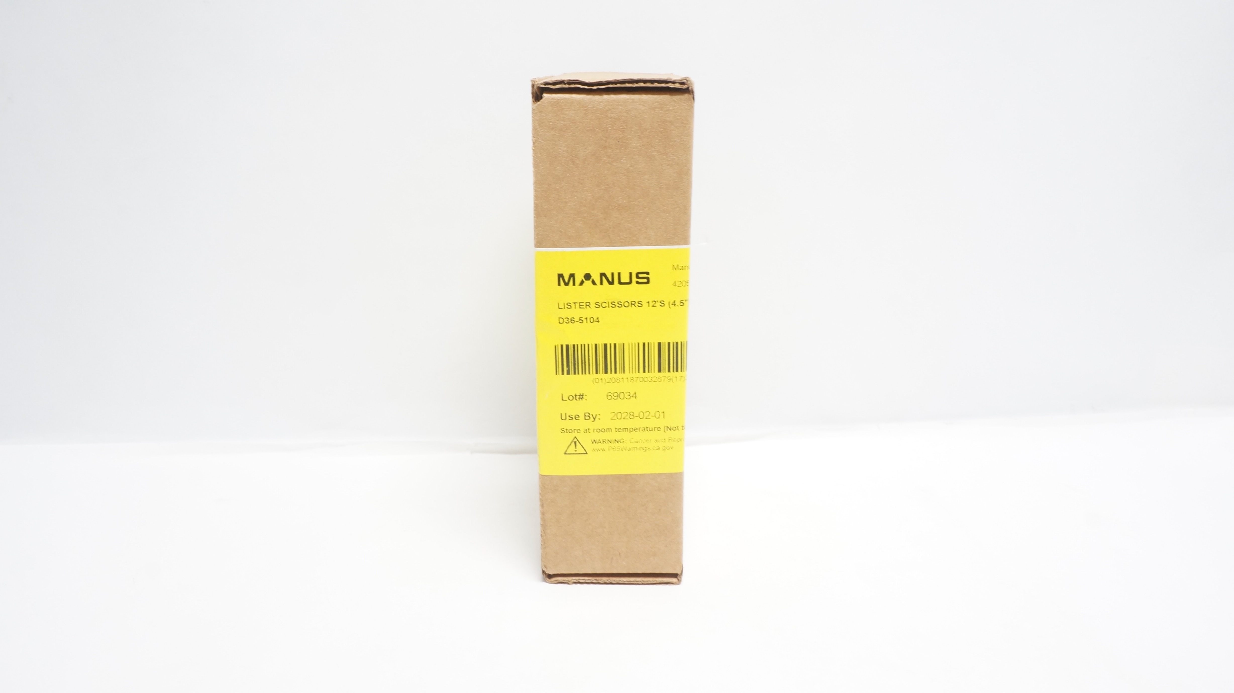 Manus Medical D36-5104 Lister Scissors 12Ft's (4.5In) - Box of 12