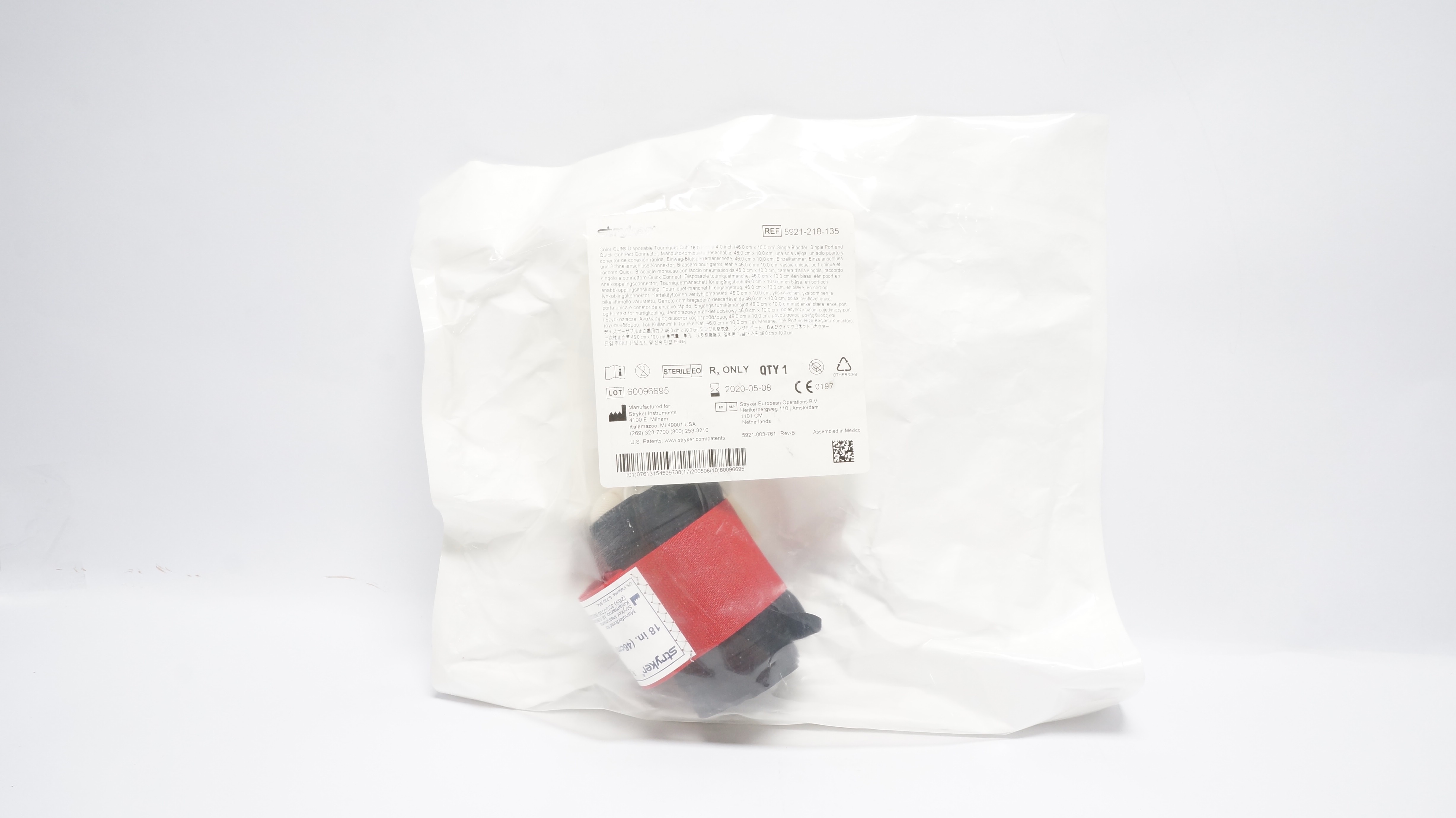 Stryker 5921-218-135 Color Cuff Tourniquet Cuff 18inch x 4inch (x)