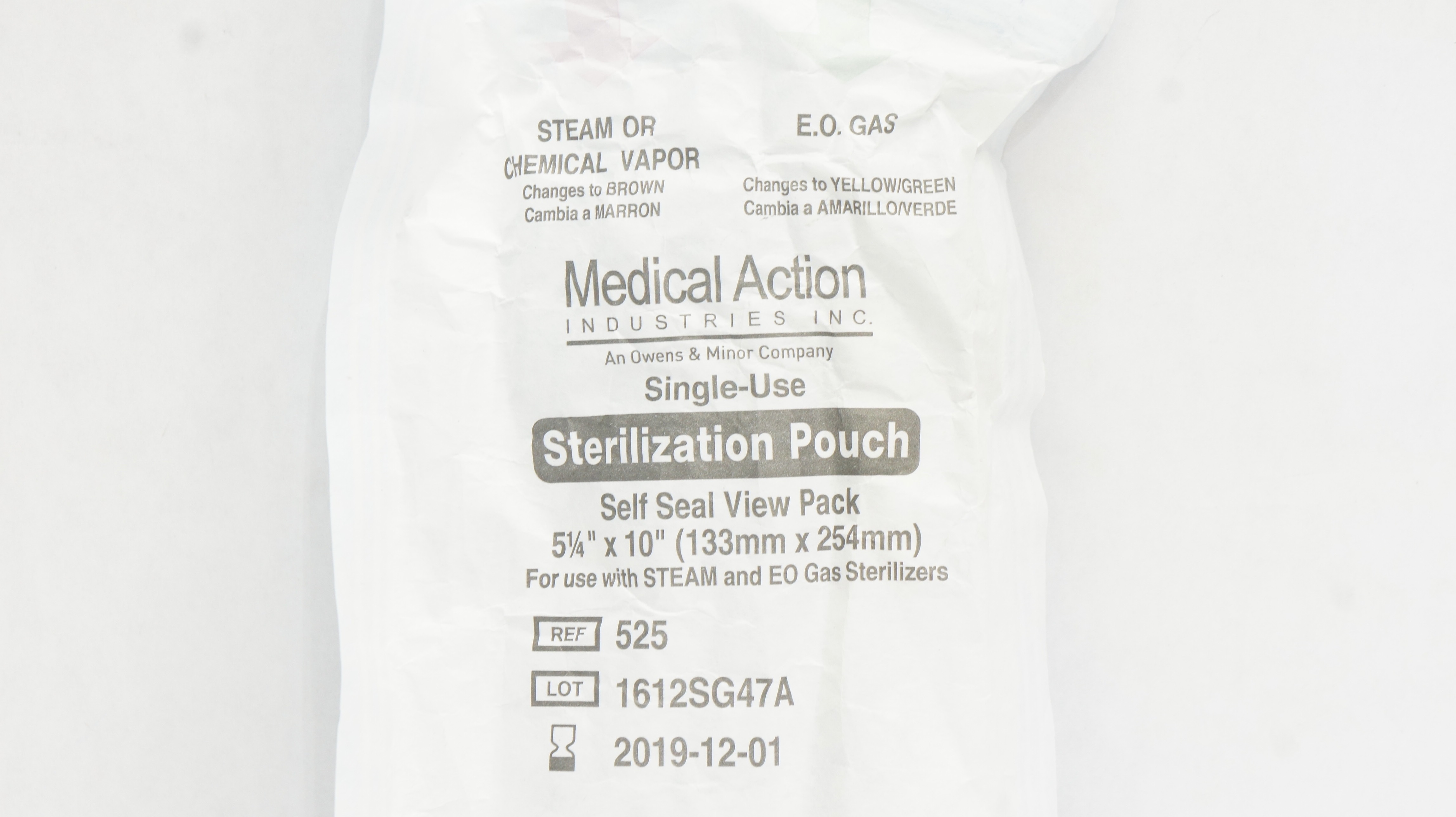 Medical Action 525 Sterilization Pouch SelfSeal View-Pack 5-1/4inch x 10inch (x)