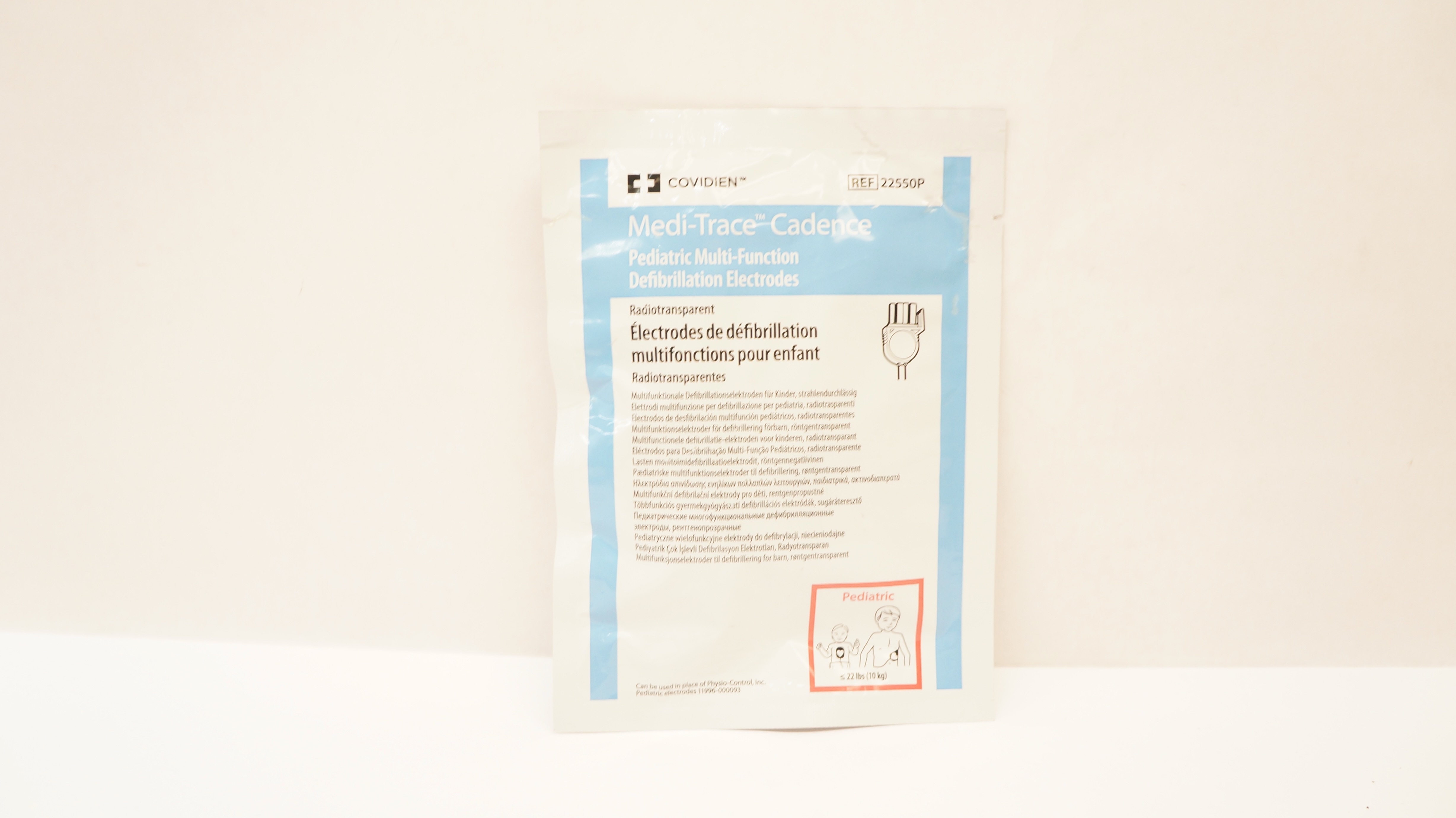 Covidien 22550P Medi-Trace Cadence Pediatric Defibrillation Electrodes ≤22lbs(x)