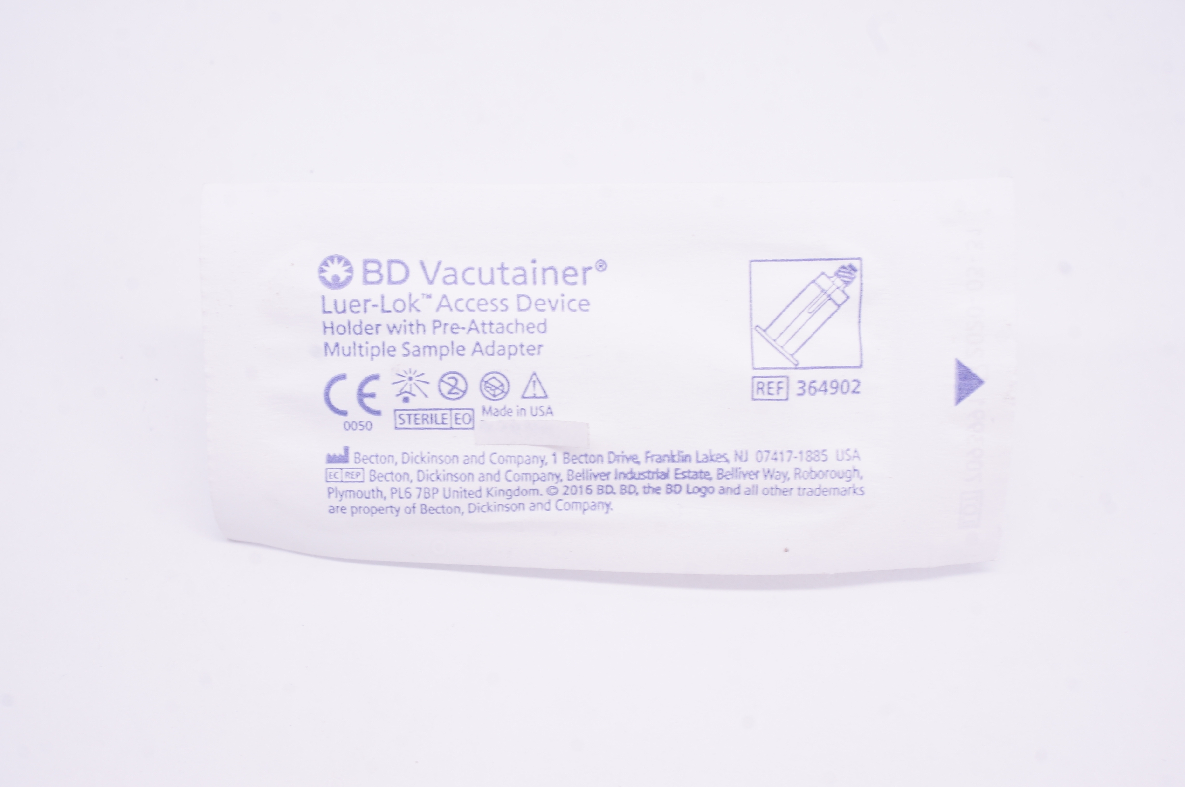 BD 364902 Vacutainer Luer-Lok Access Device (x)