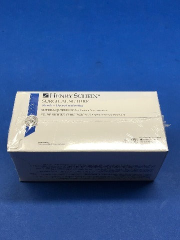 Henry Schein 100-6120 3-0 Plain Gut, Absorbable 1/2, C-9 ~ Box of 12