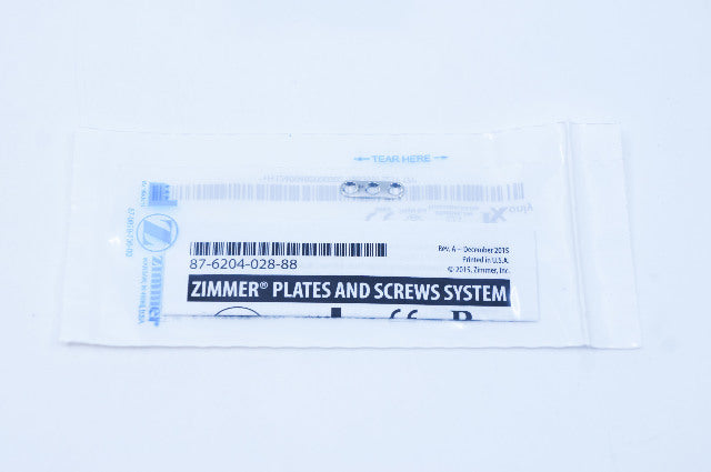 Zimmer 4920-03-02 2.0mm Straight Plate, 3 Holes, 17mm Length