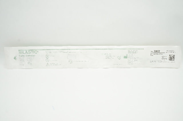 Bard 33622 Silastic Foley Cath. 22 Fr. 5cc Ribbed Balloon (x)