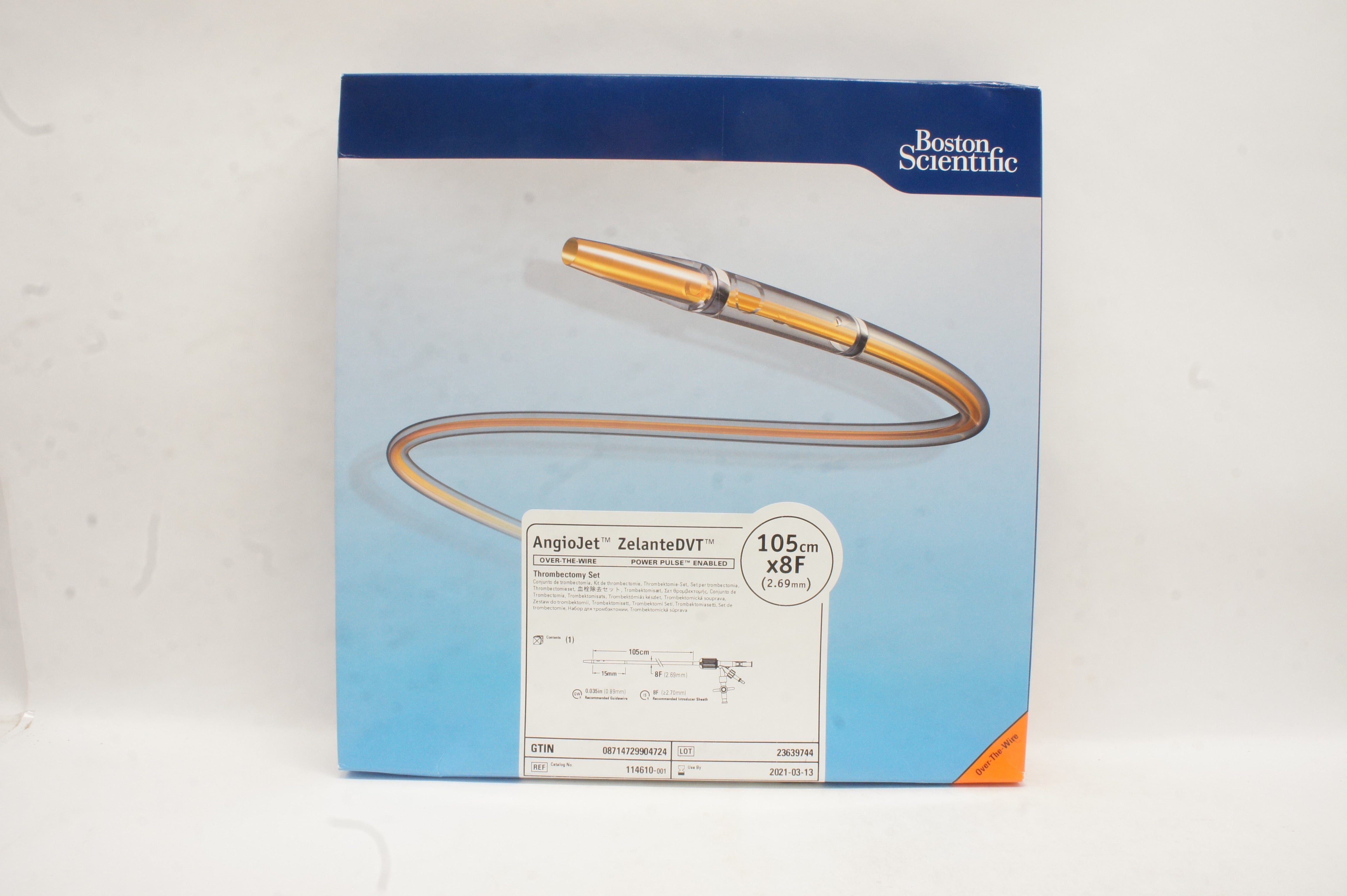 Boston Scientific 114610-001 AngioJet Thrombectomy Set 105cm x 8F (x)
