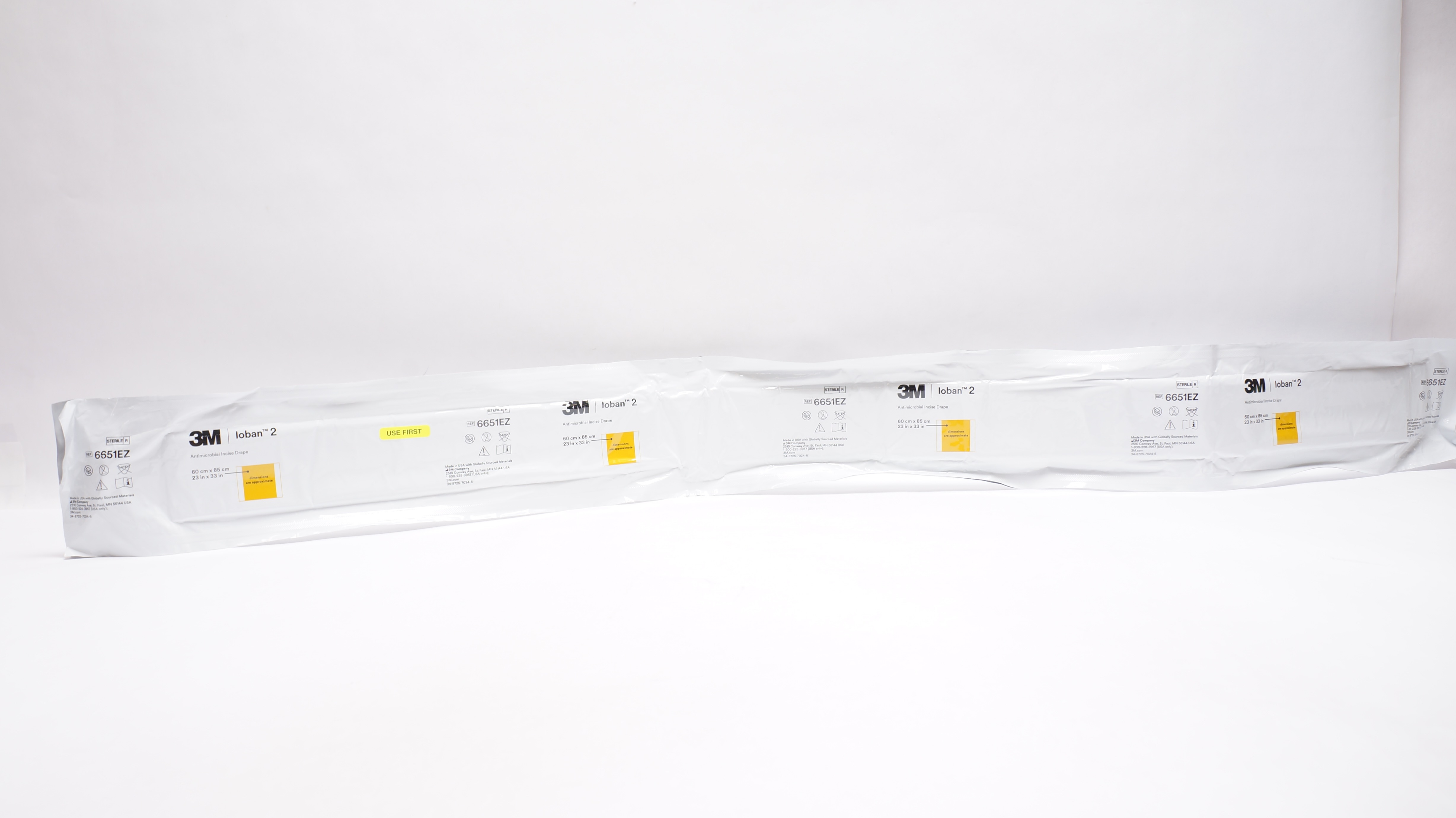 3M 6651EZ Loban 2 Antimicrobial Incise Drape 23inch x 33inch