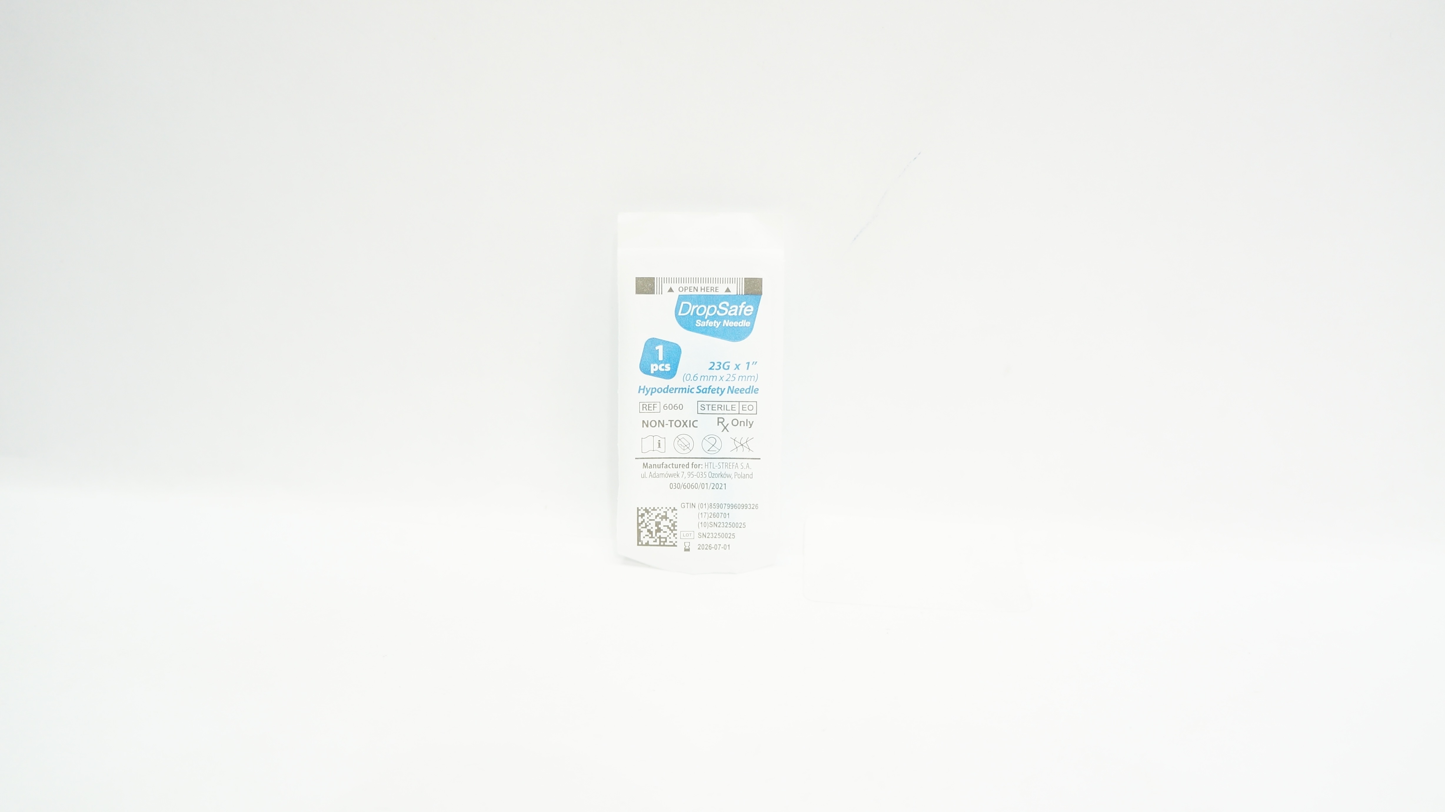 HTL-Strefa 6060 DropSafe Safety Ndle 23G x 1inch