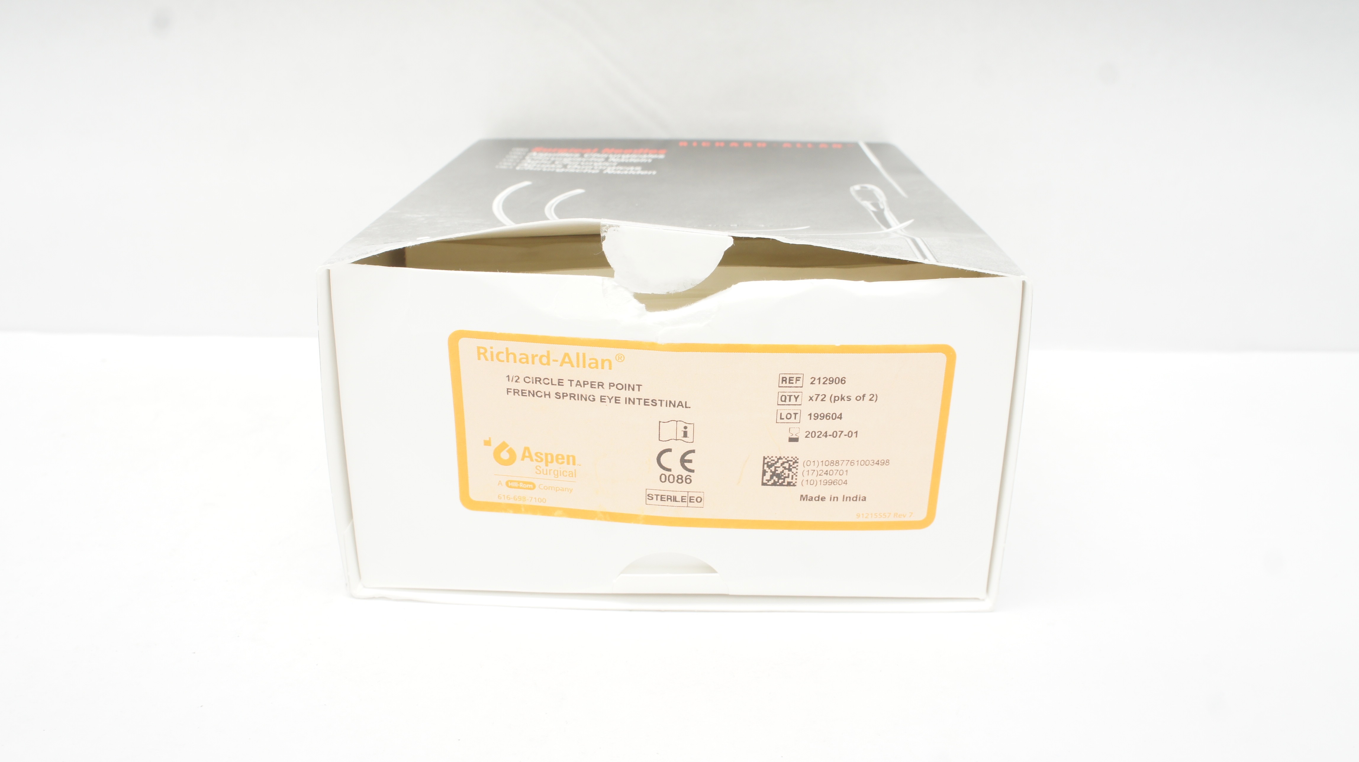 Aspen Surgical 212906 Richard-Allan Ndles,  1/2 Circle Taper (x) - Box of 36