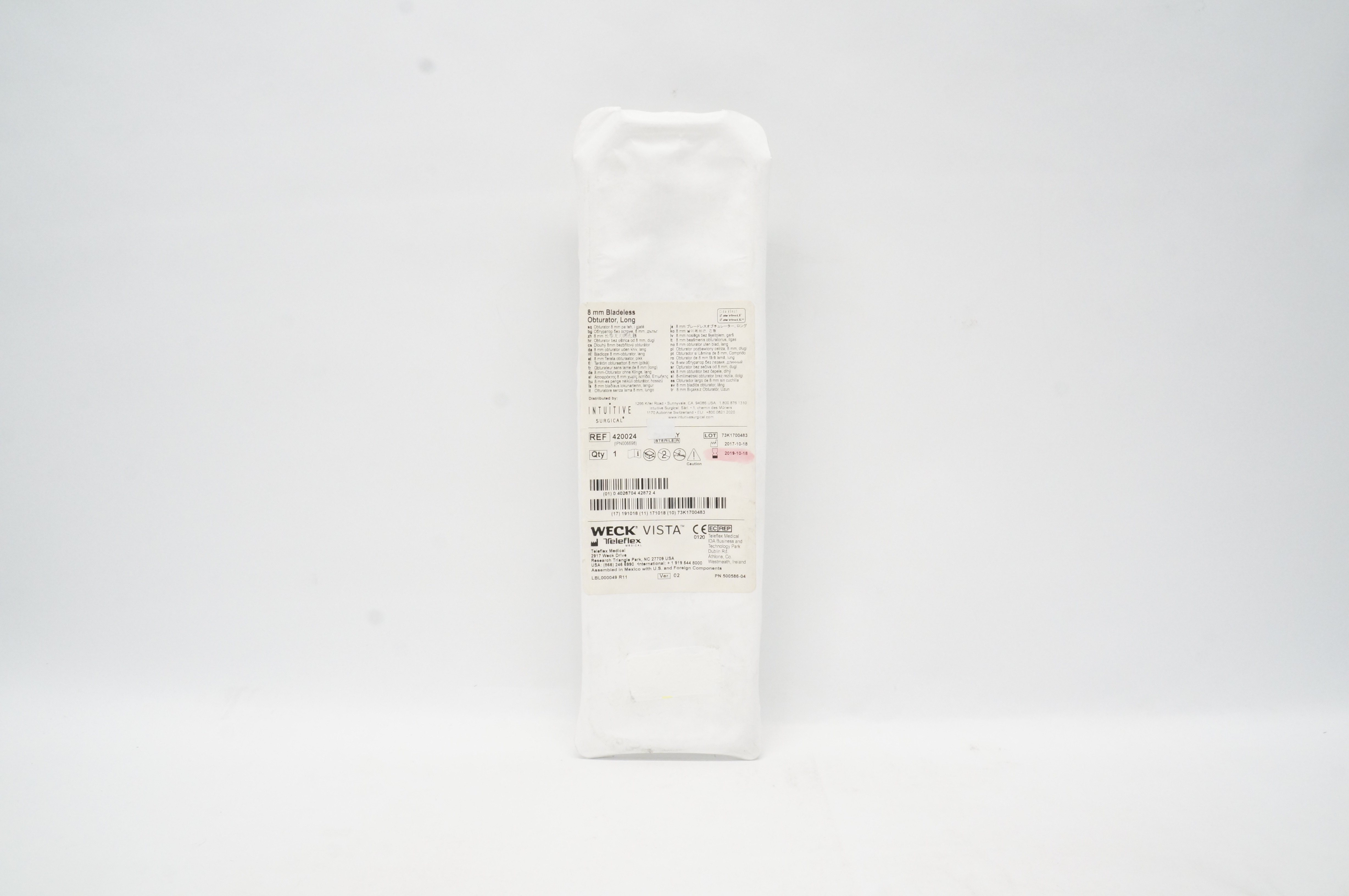 Teleflex 420024 Weck Vista Bladeless Obturator Long 8mm (x)