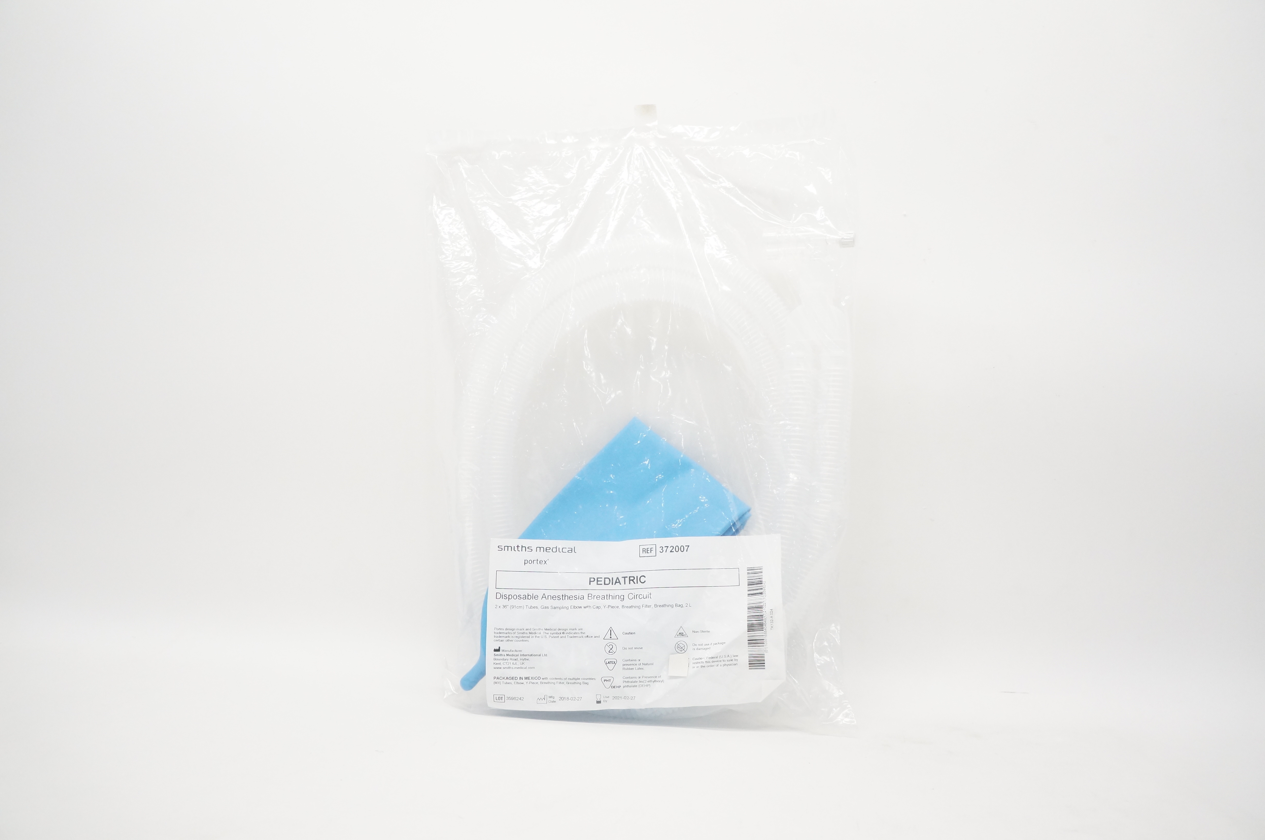 Smiths Medical 372007 Portex Pediatric Anaesthesia Breathing Circuit 2 x 36in(x)