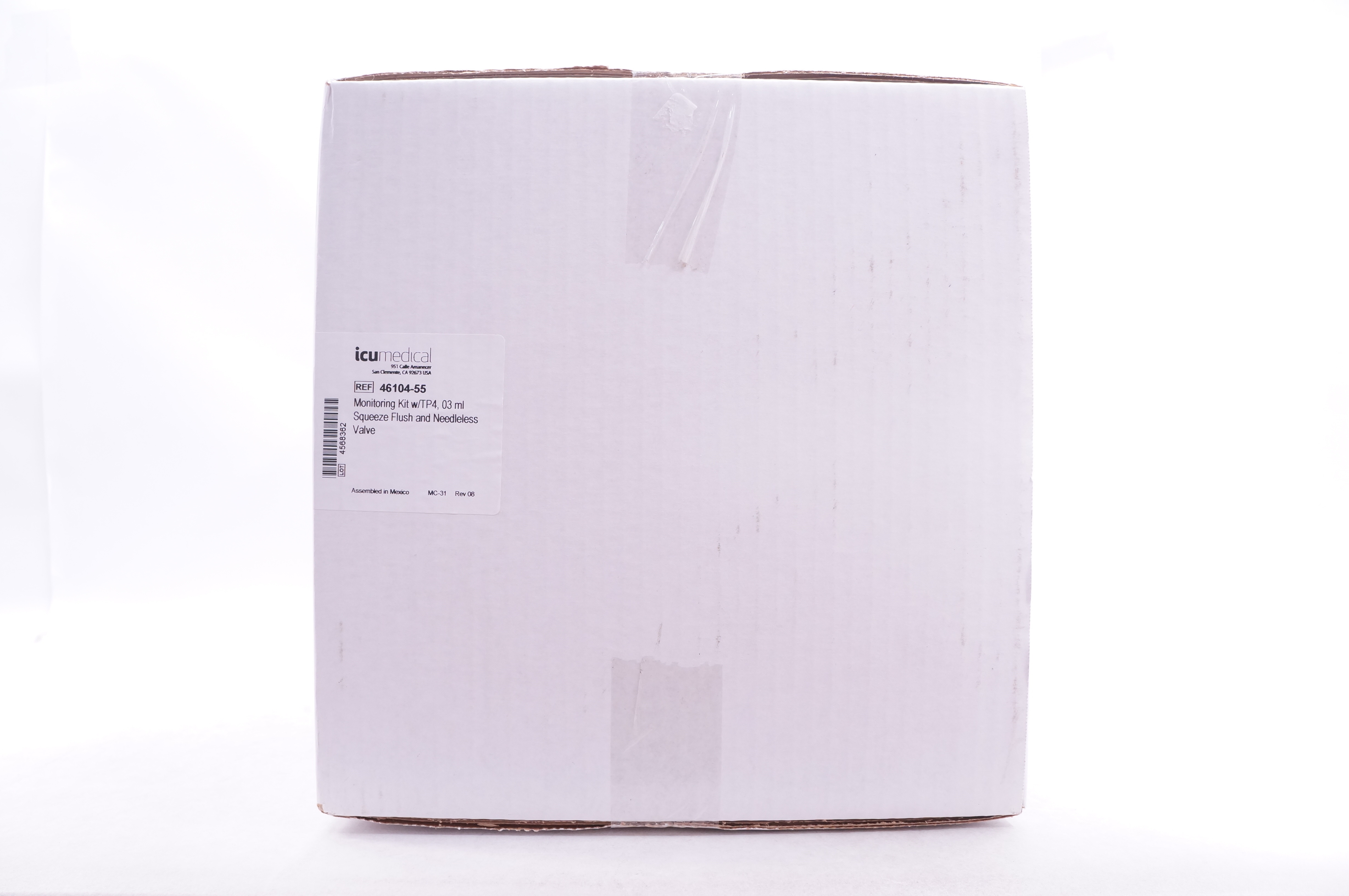 ICU Medical 46104-55 Monitoring Kit 03ml Squeeze Flush&Needleless Valve-Caseof20