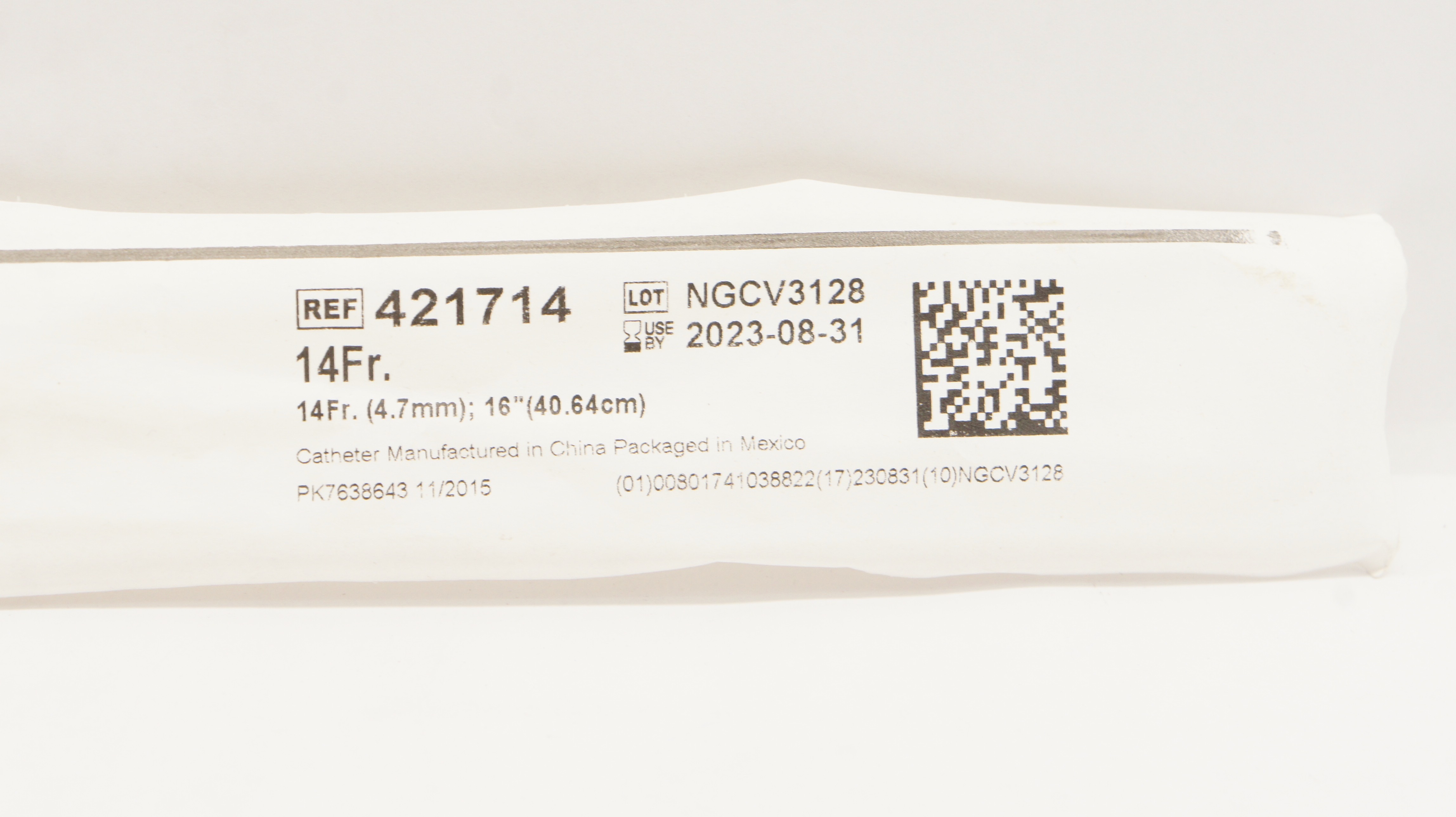 Bard 421714 Clean-Cath Intermittent Catheter 14Fr x 16Inch (x)