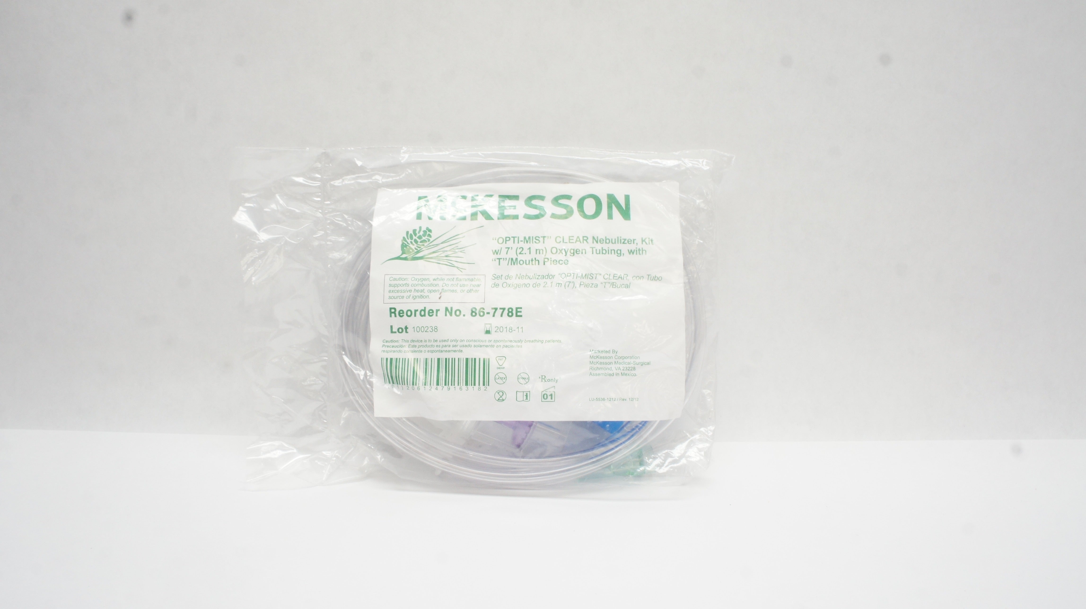 McKesson 186-778E Opti-Mist Clear Nebulizer, Kit (x)