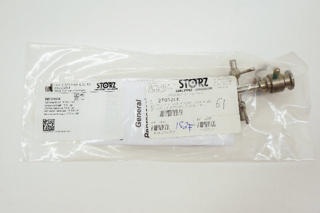 Karl Storz 27032LK 13Fr Cysto-Urethroscope Sheath and 27032LO Obturator