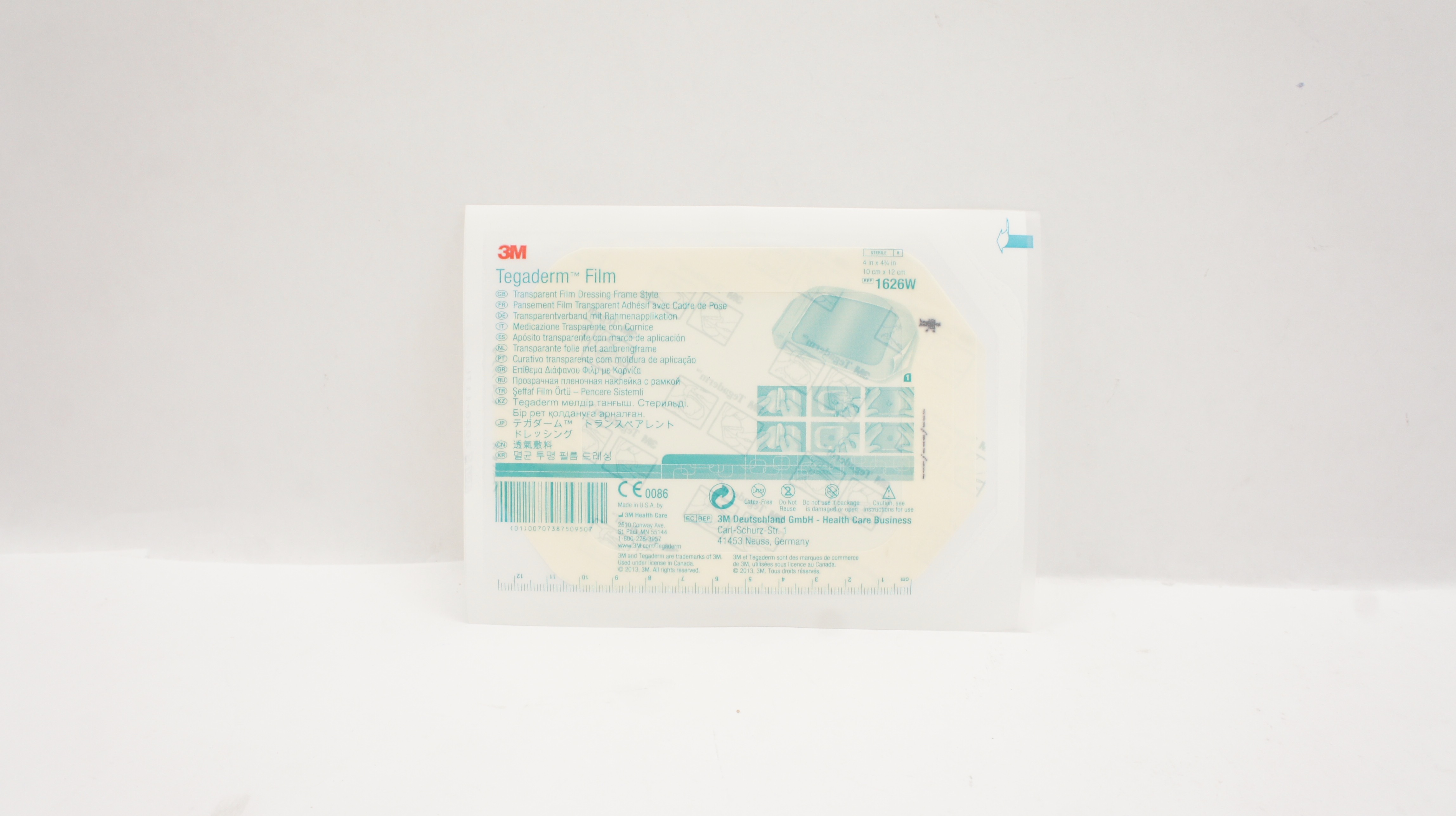 3M 1626W Tegaderm Transparent Film Dressing Frame Style 4 x 4 3/4inch (x)