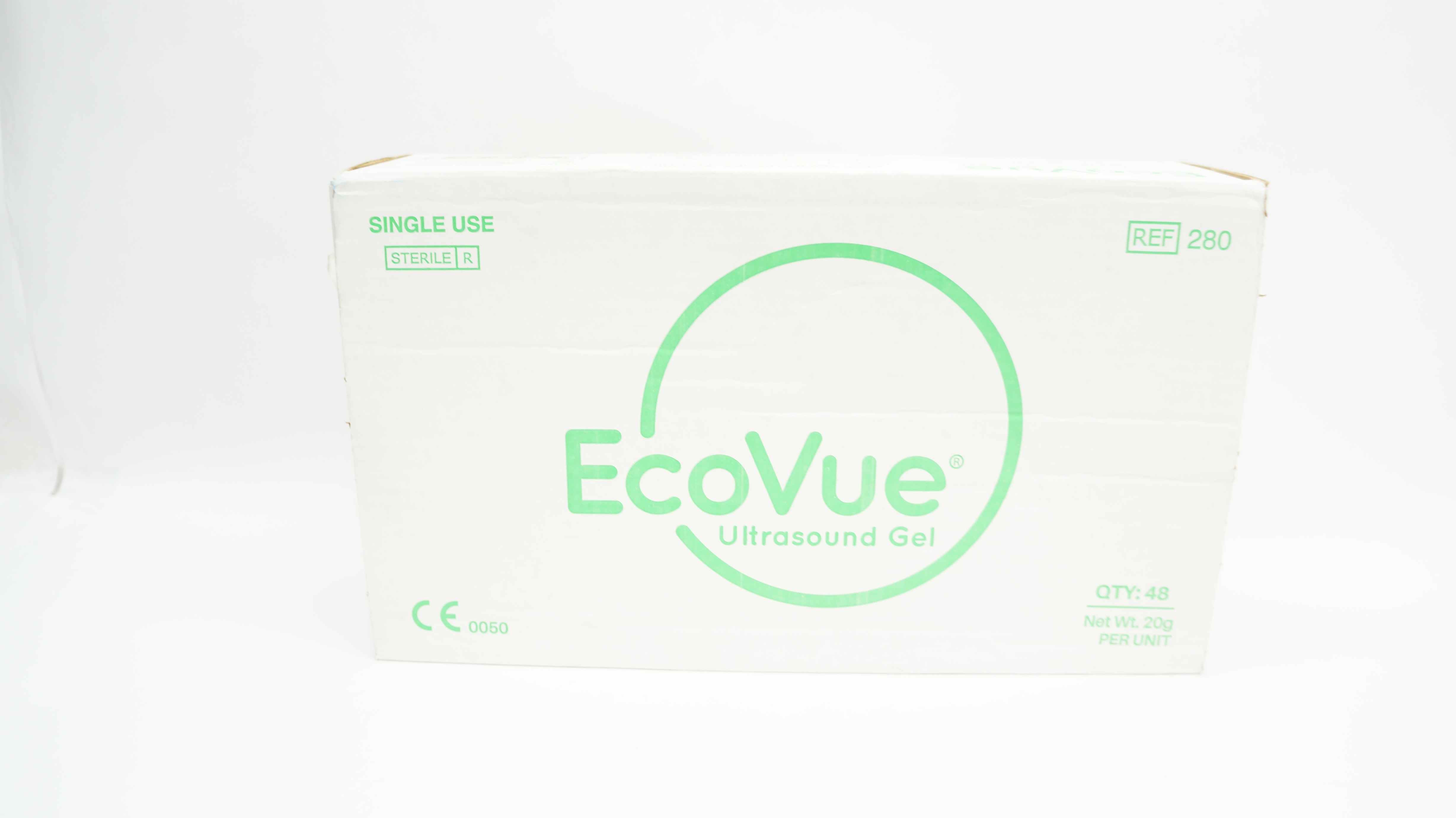 HR Pharmaceuticals 280 EcoVue Ultrasound Gel 20g Sterile SafeWrap - Box of 48